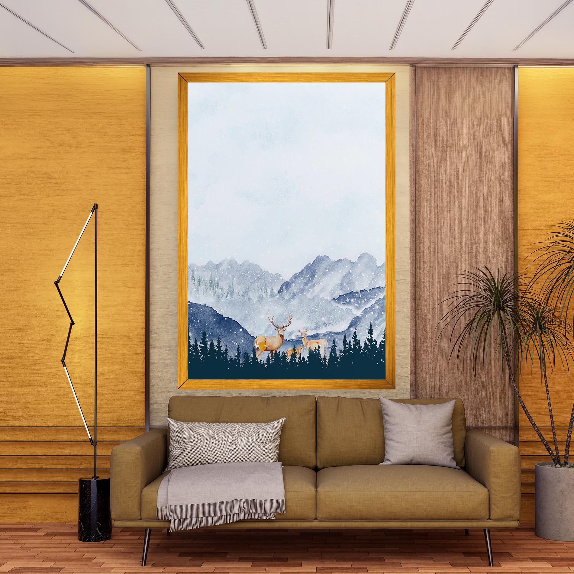 Winter Deers mockup 9