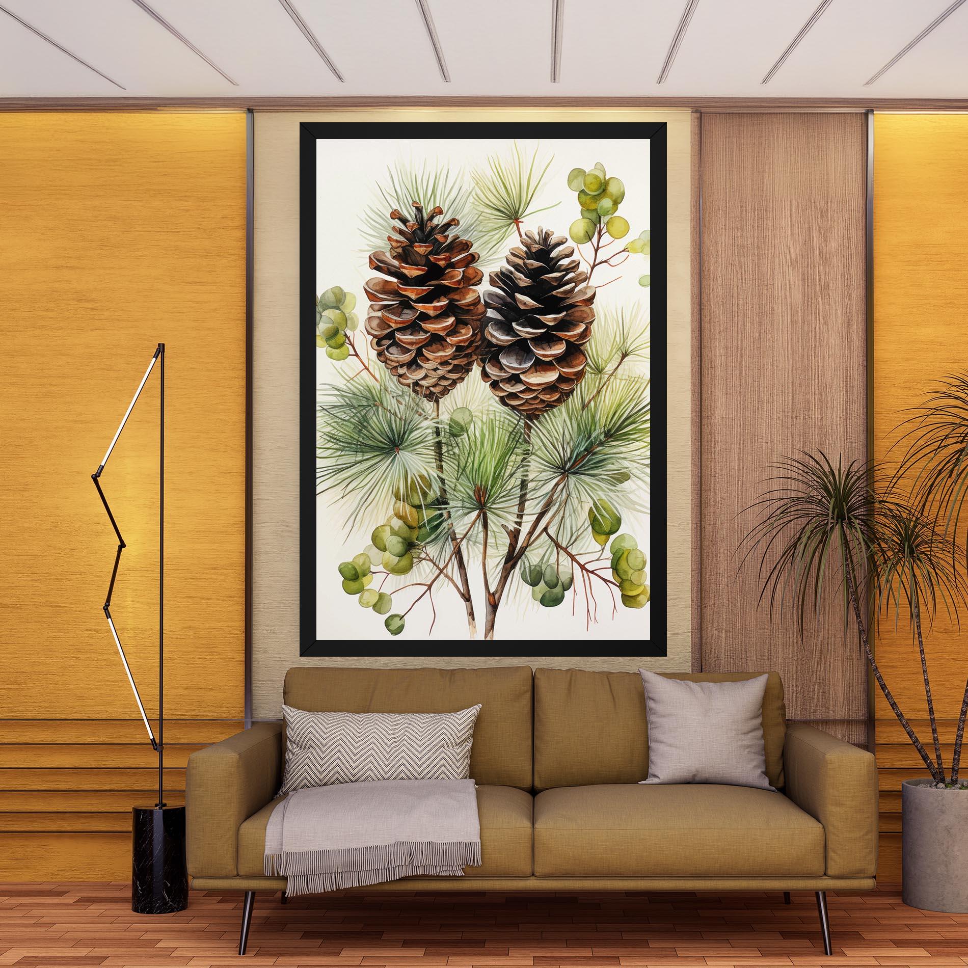 Leinwandbild Brown Cones mockup 9
