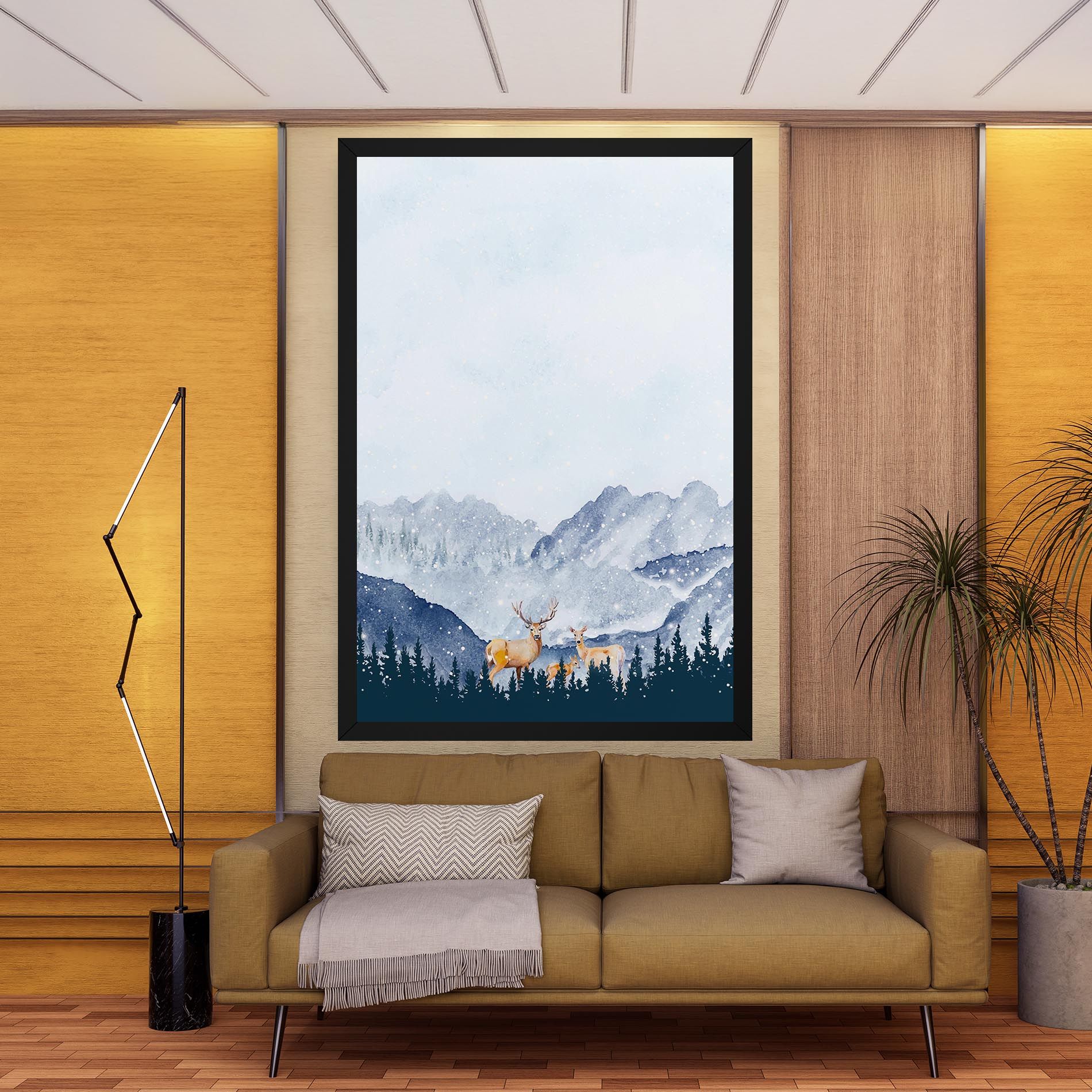 Winter Deers mockup 9