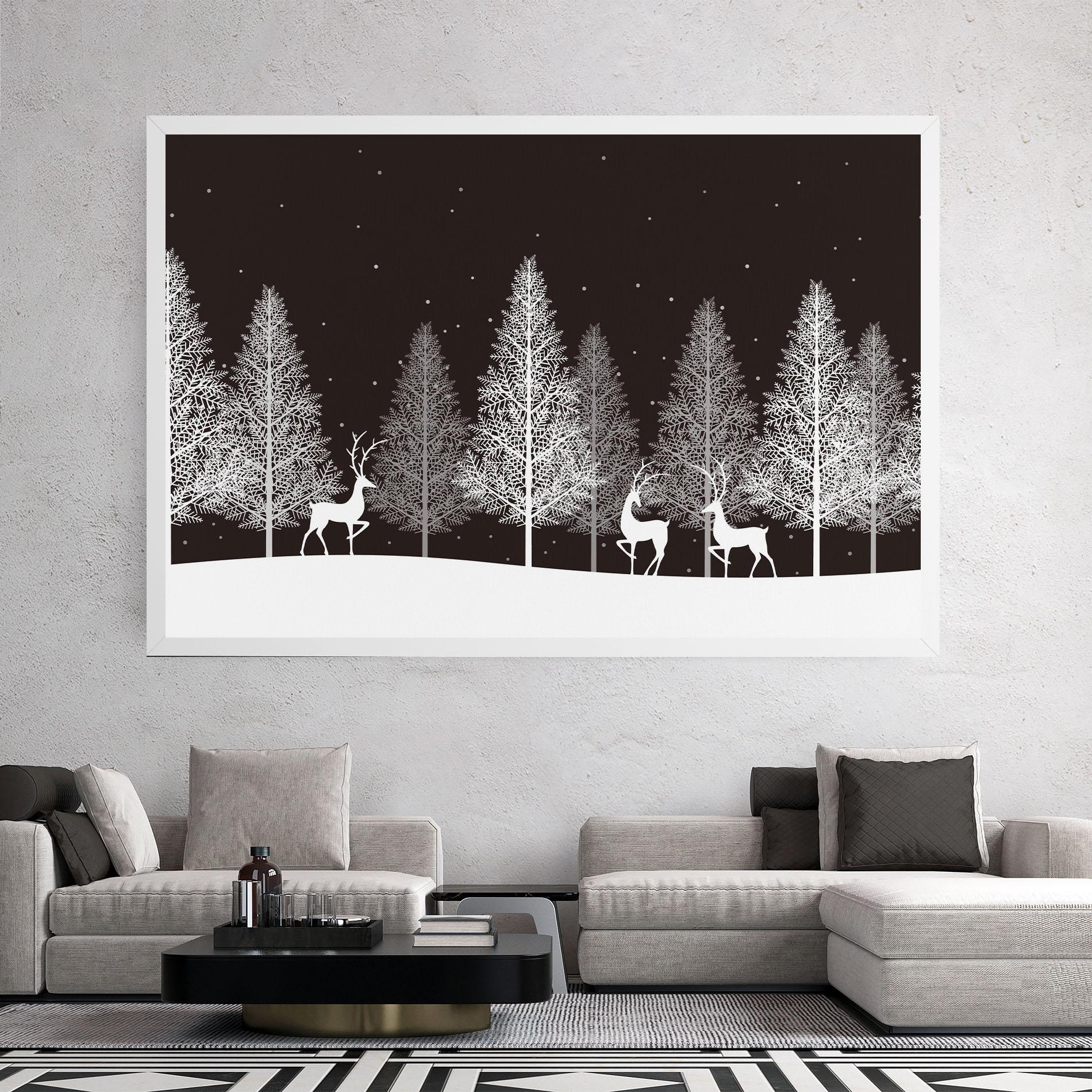 Leinwandbild Brown Sky Winter mockup 2