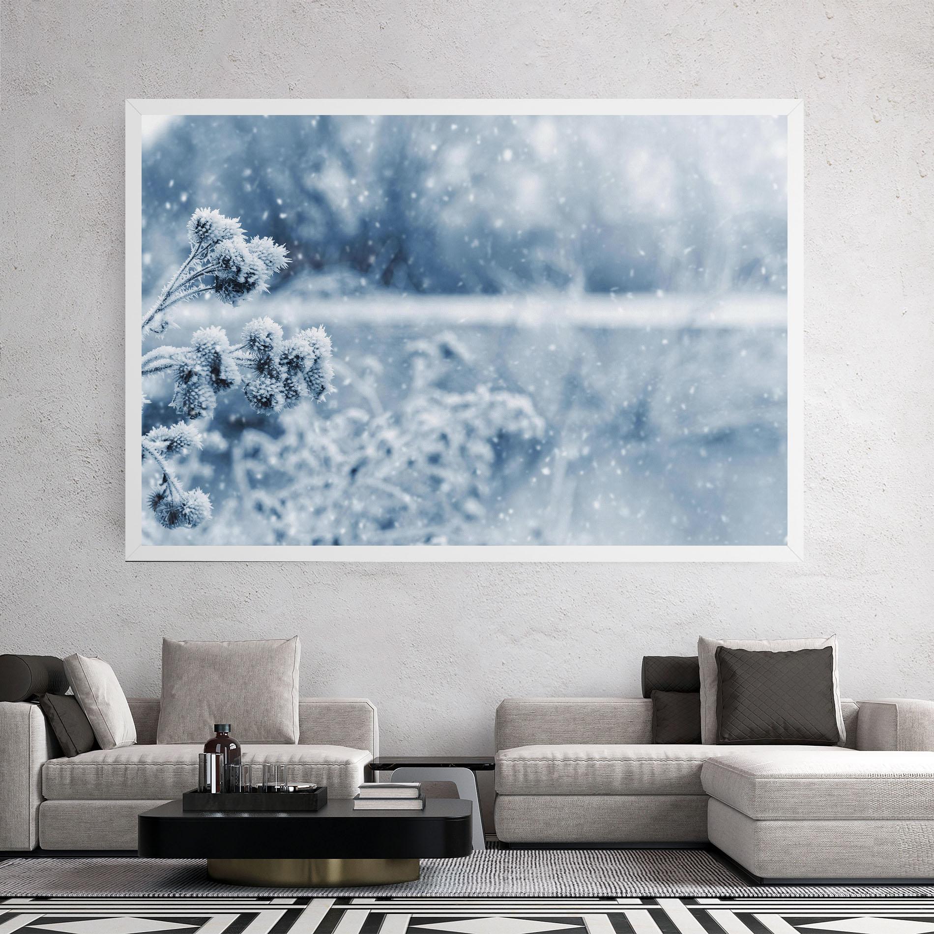Leinwandbild Pretty Winter Plants mockup 2