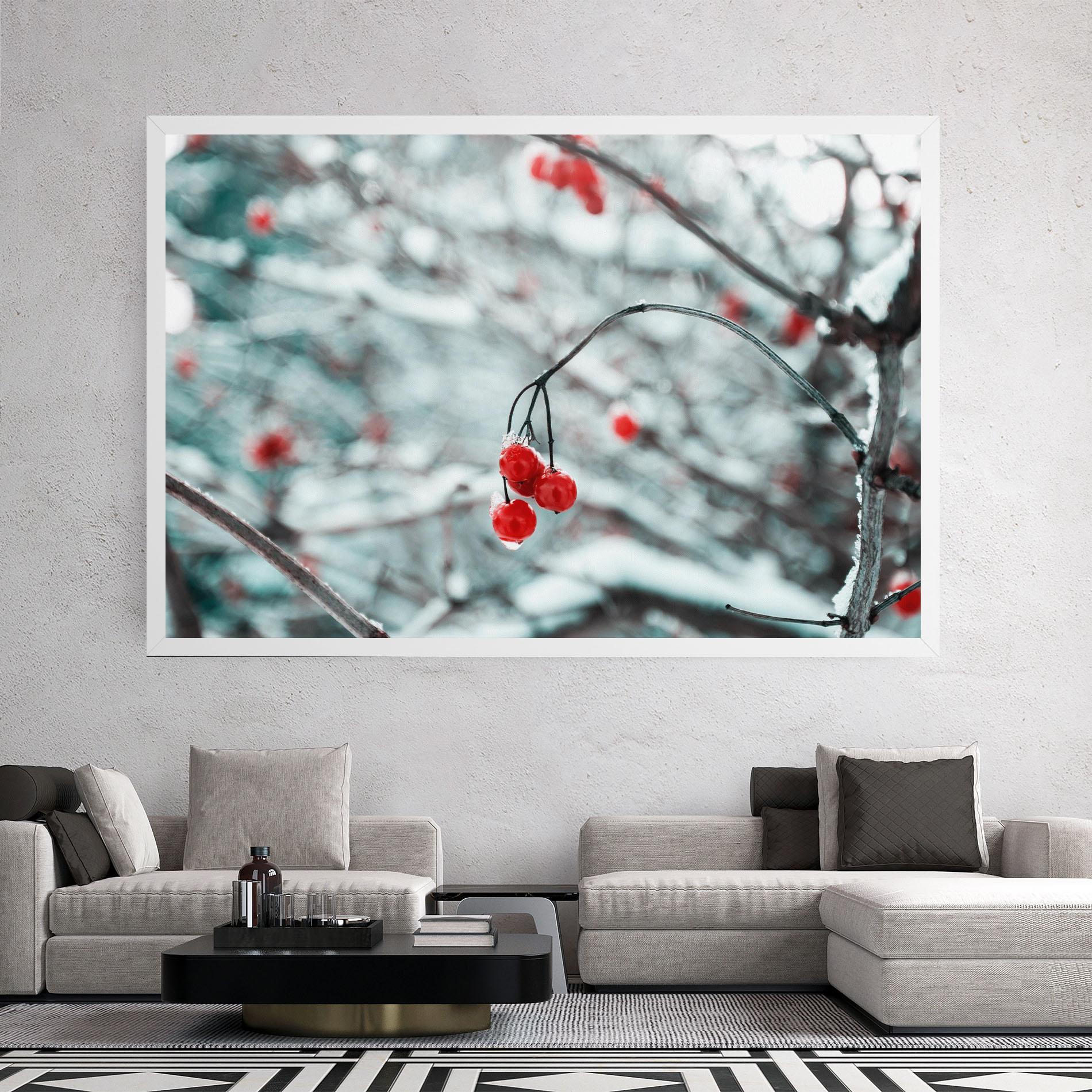Leinwandbild Snow Red Fruits mockup 2