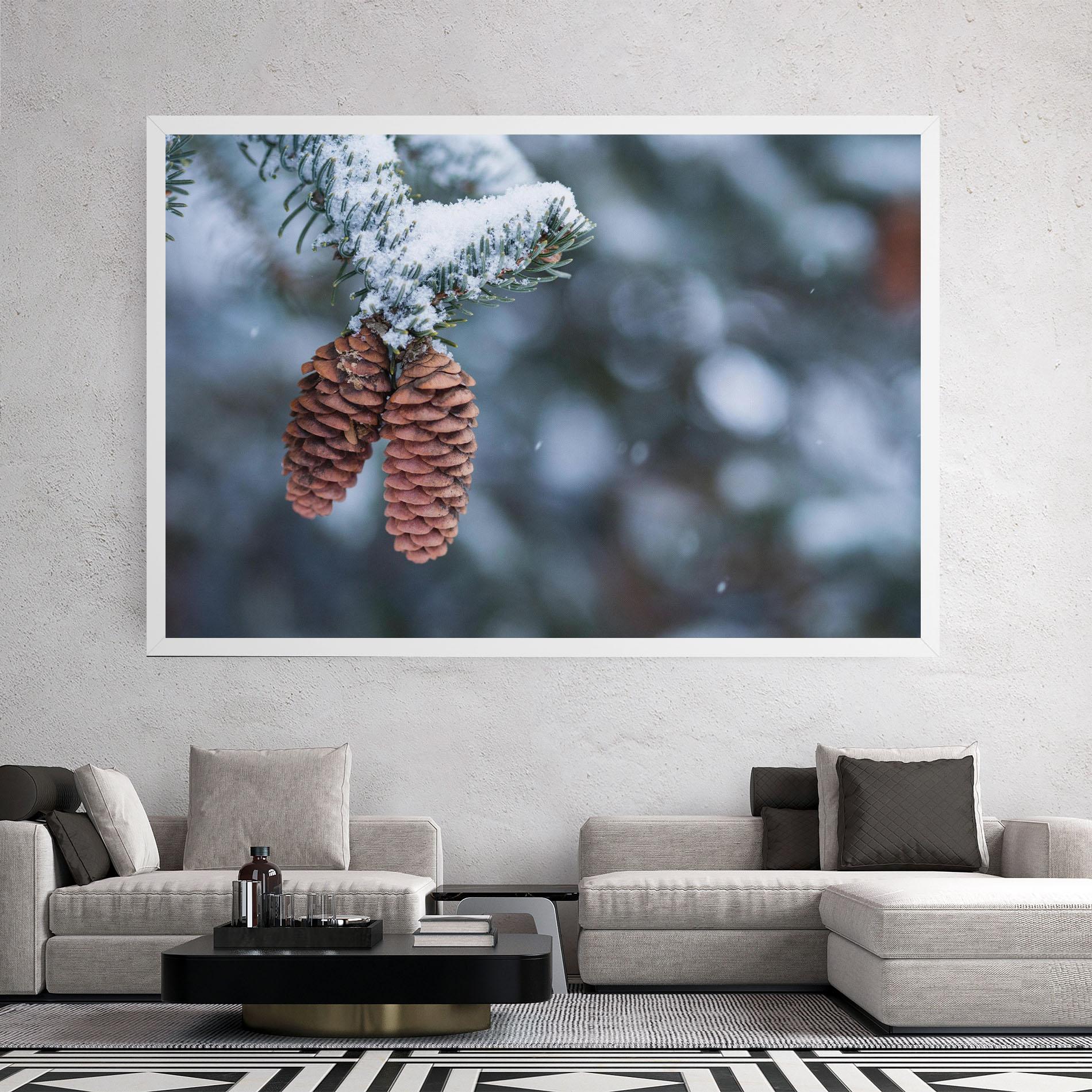 Leinwandbild Winter Cones mockup 2