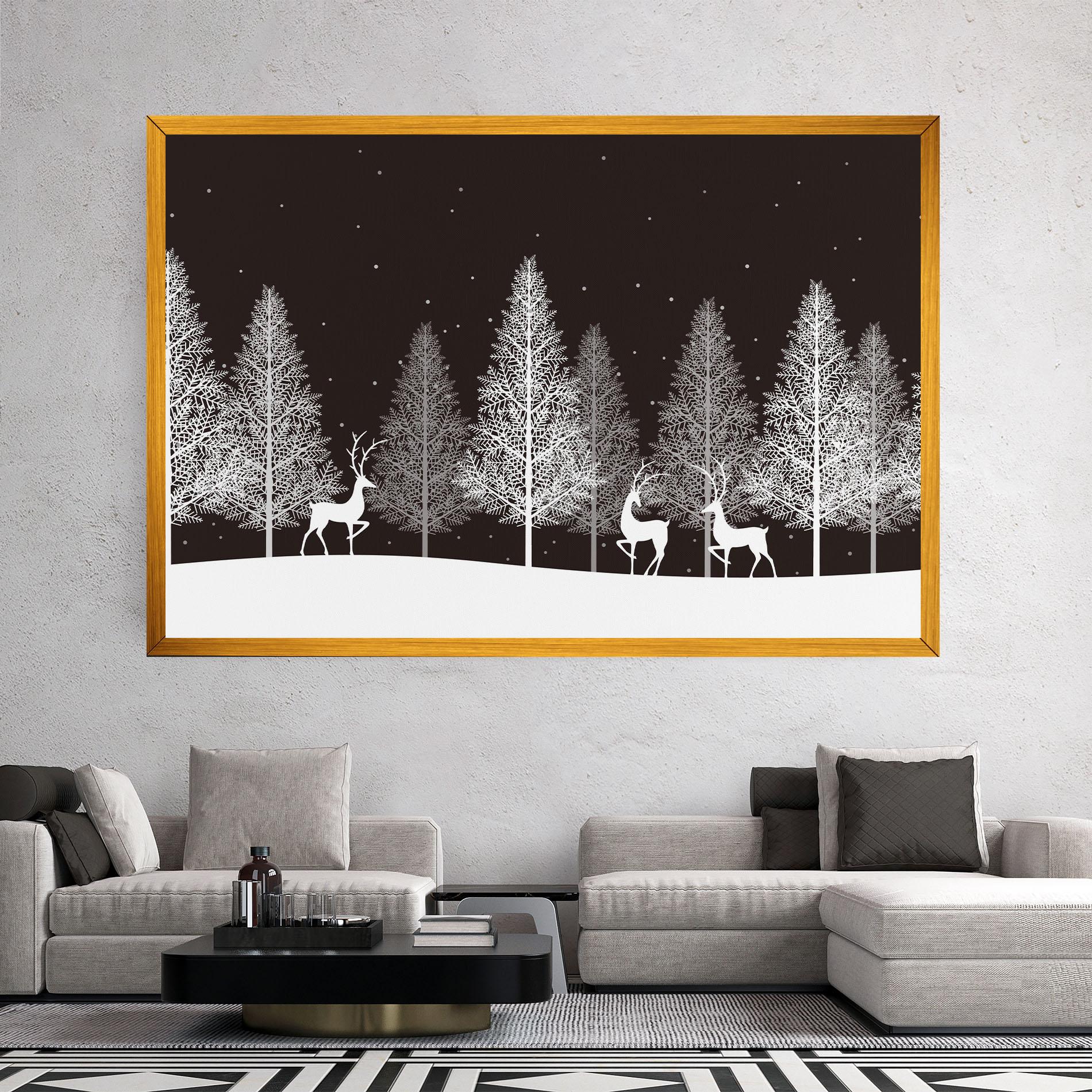 Leinwandbild Brown Sky Winter mockup 2