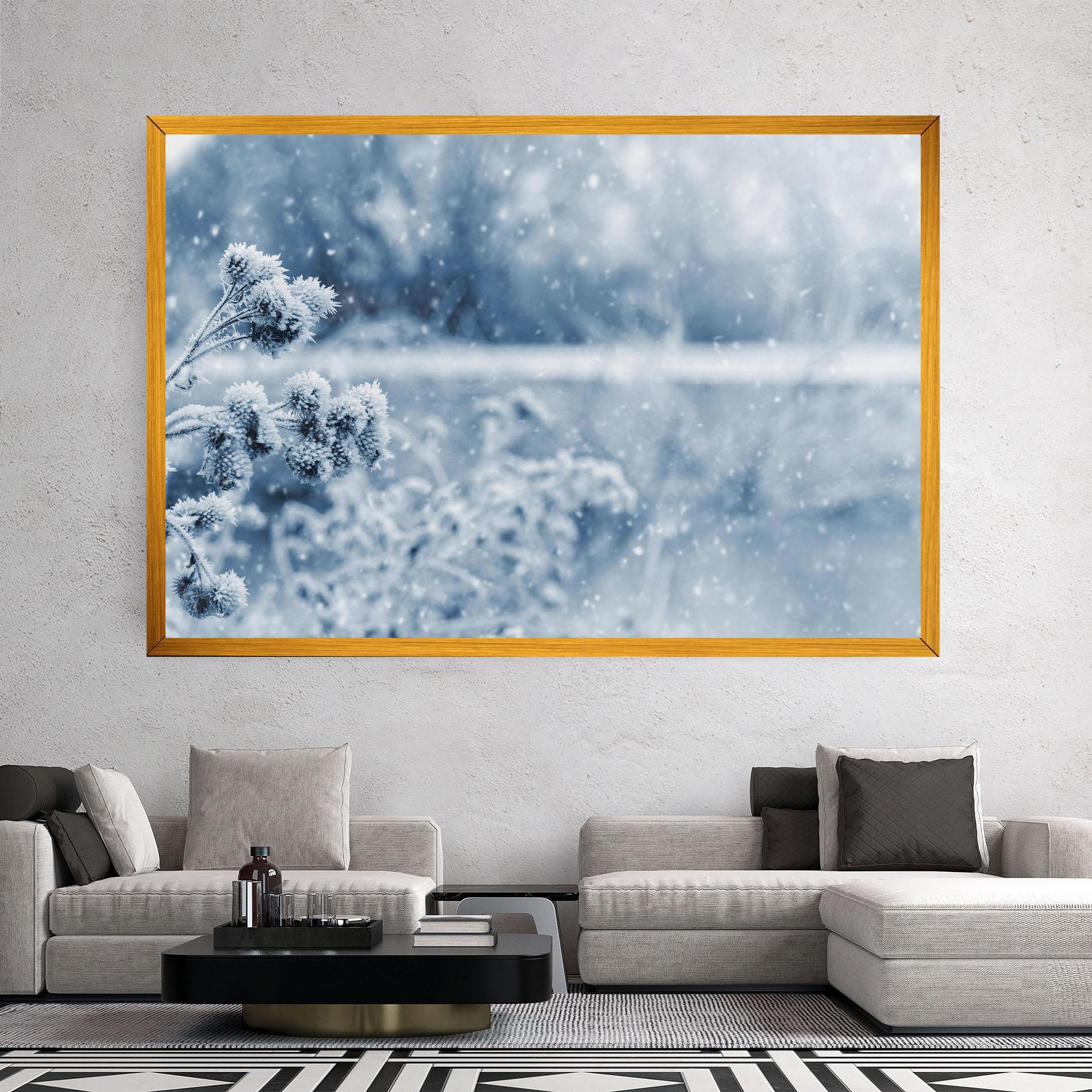 Leinwandbild Pretty Winter Plants mockup 2