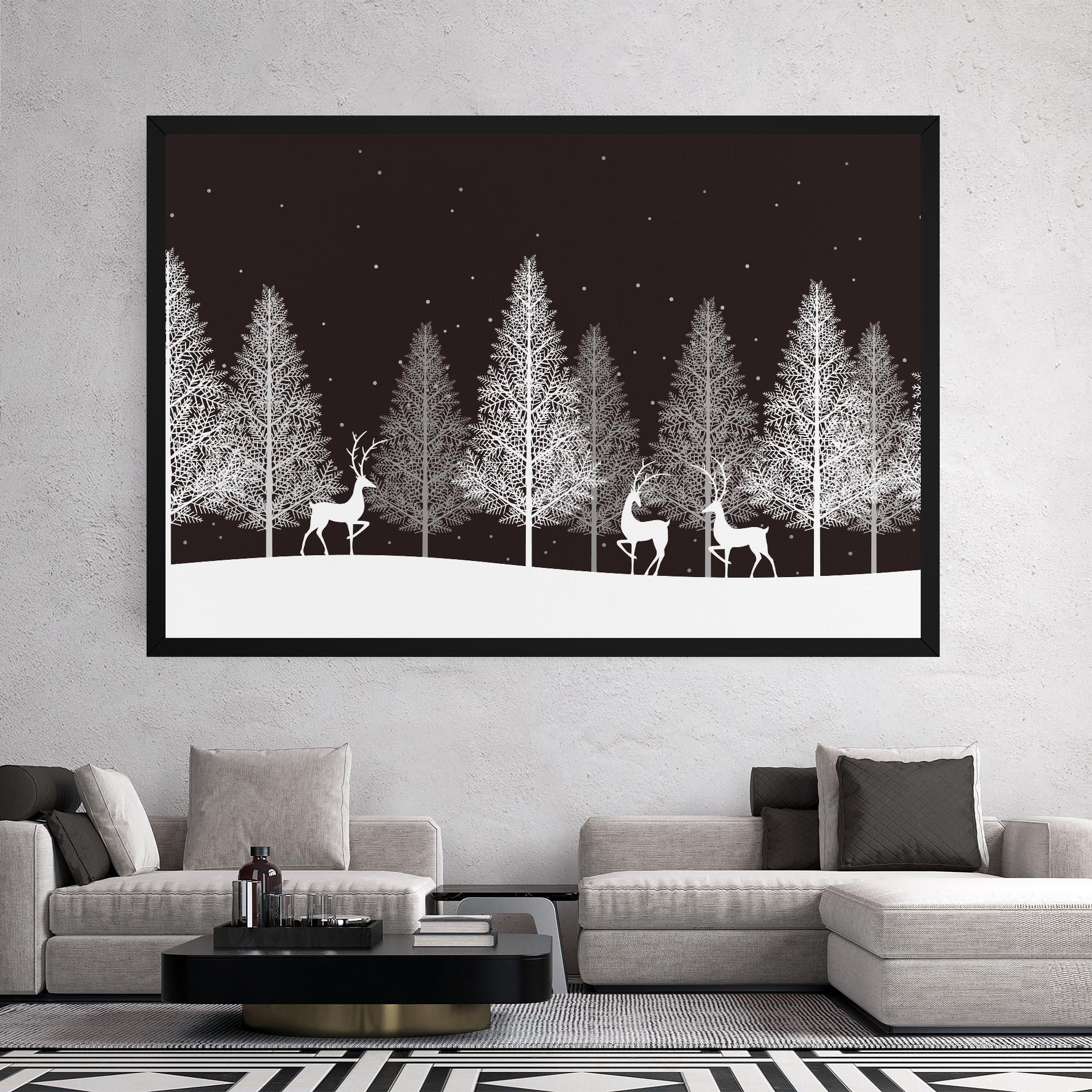 Leinwandbild Brown Sky Winter mockup 2