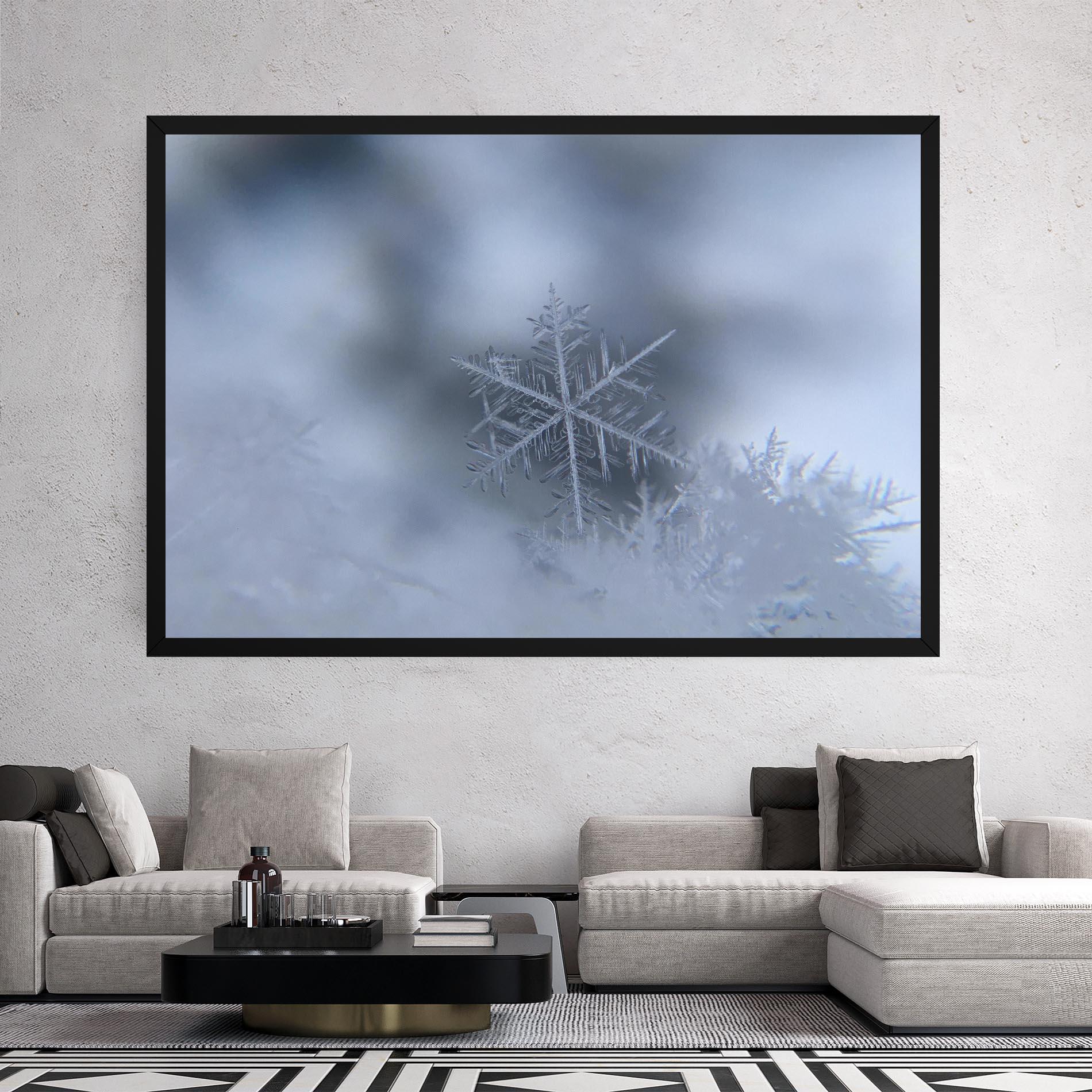 Leinwandbild Pretty Snowflake mockup 2