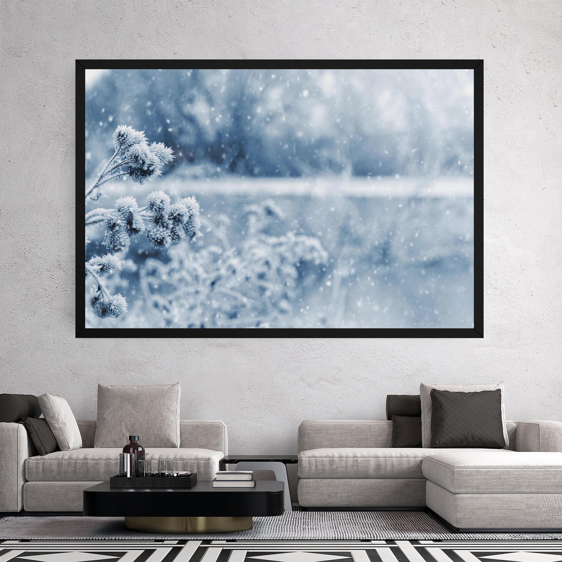 Leinwandbild Pretty Winter Plants mockup 2