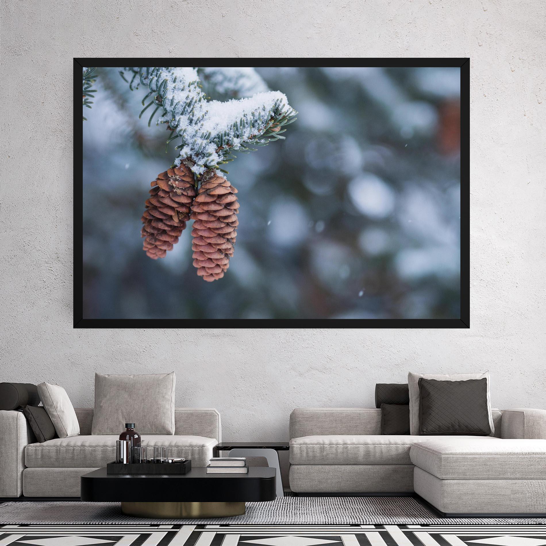 Leinwandbild Winter Cones mockup 2