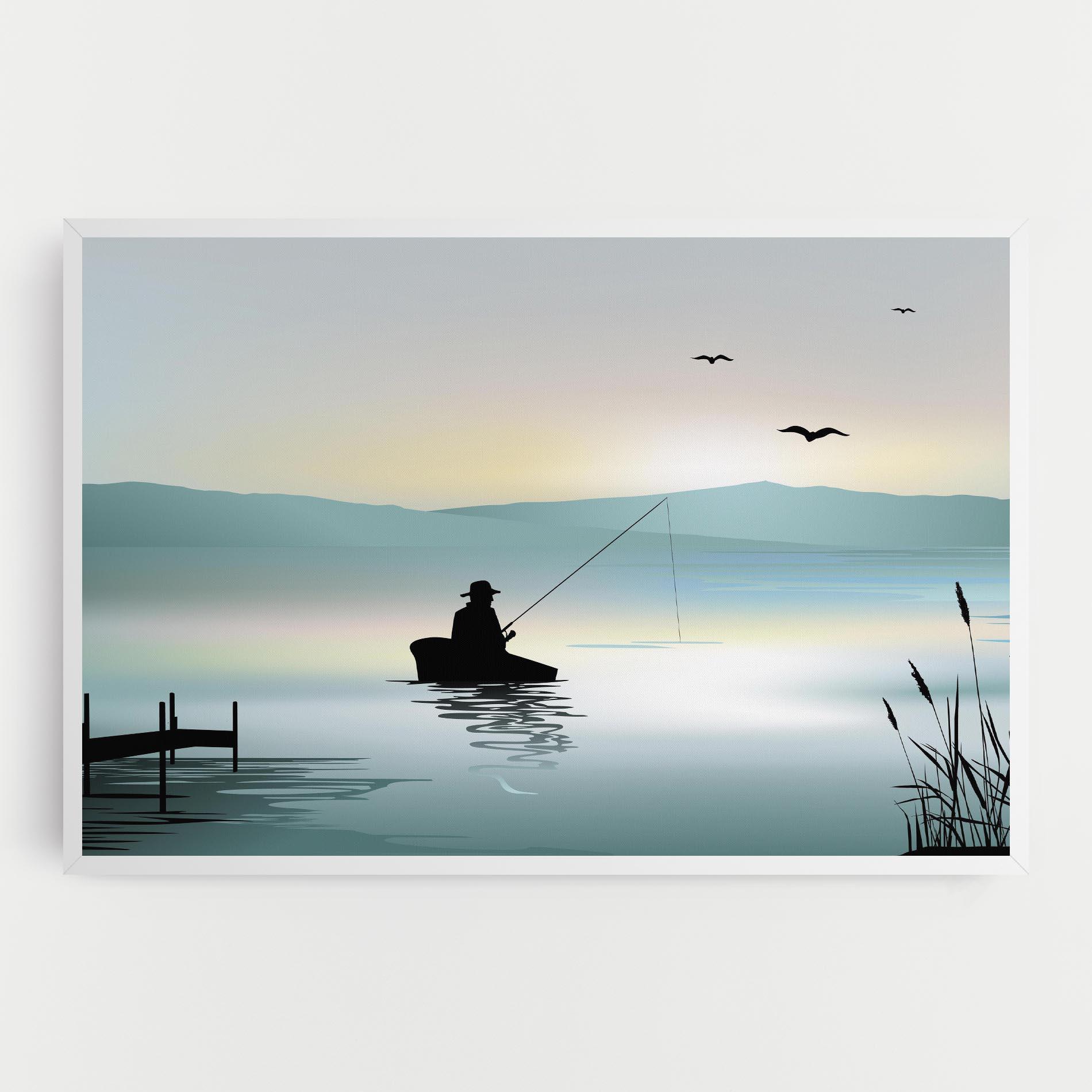 Leinwandbild Fishman Lake View mockup 0