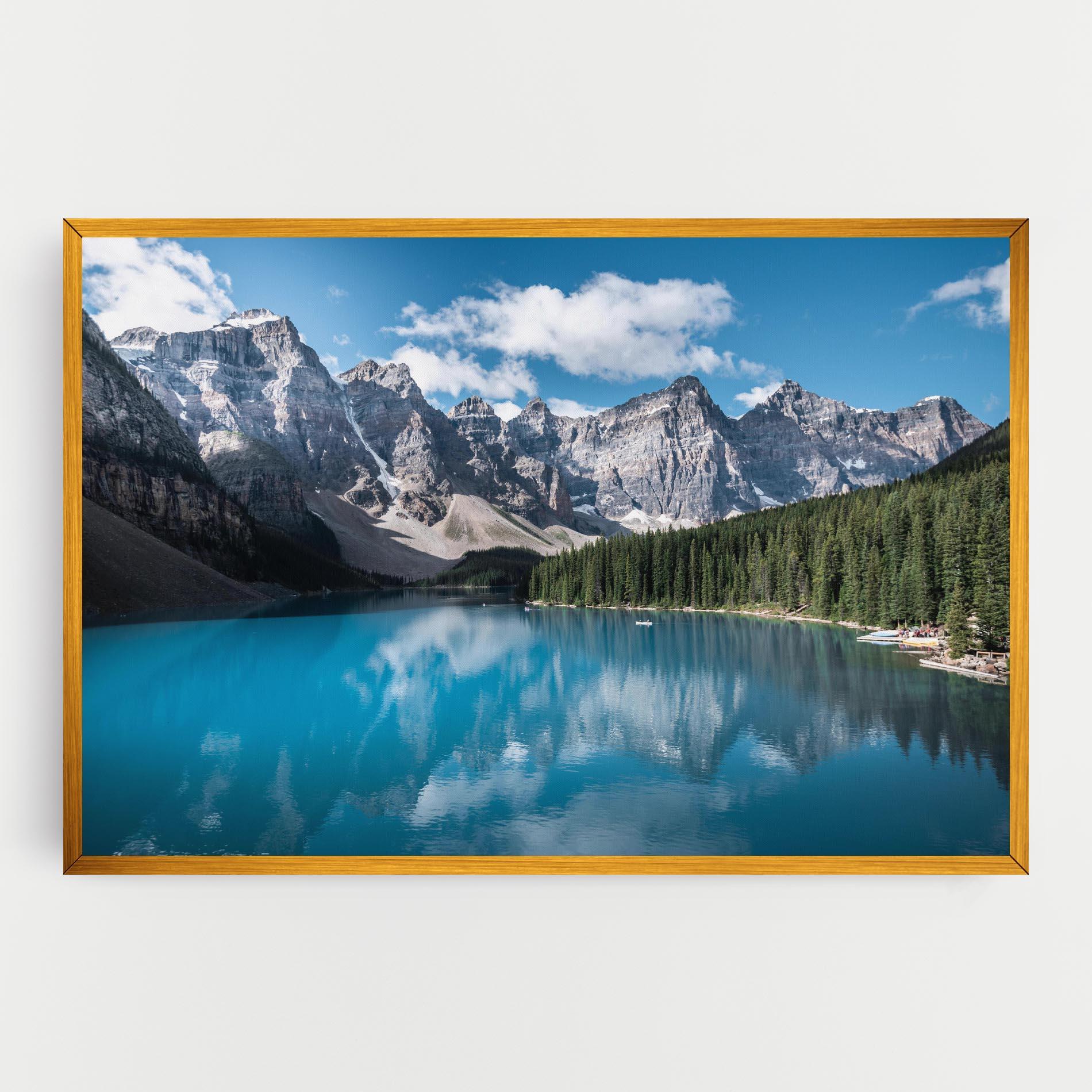 Leinwandbild Beautiful Lake Canada mockup 0
