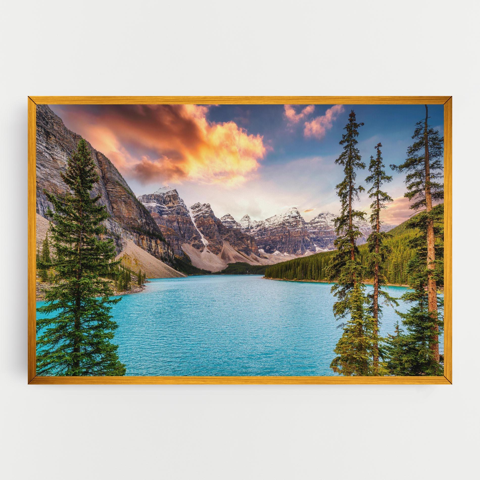 Leinwandbild Blue Magic Lake mockup 0