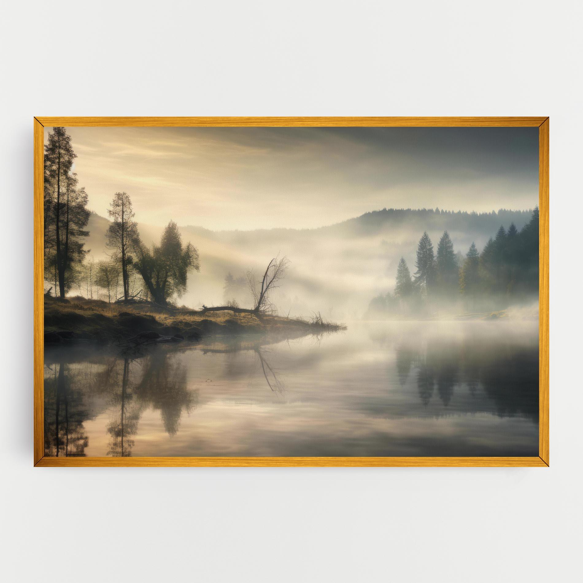 Leinwandbild Foggy Morning mockup 0