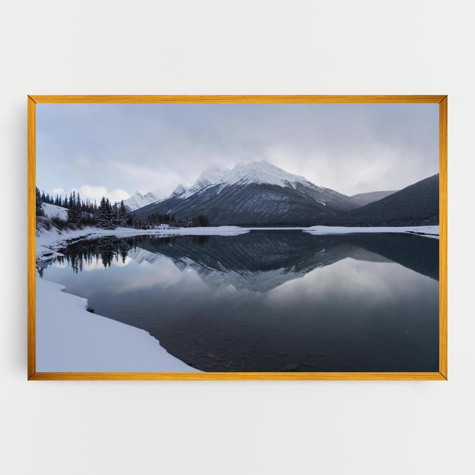Leinwandbild Grey Lake mockup 0