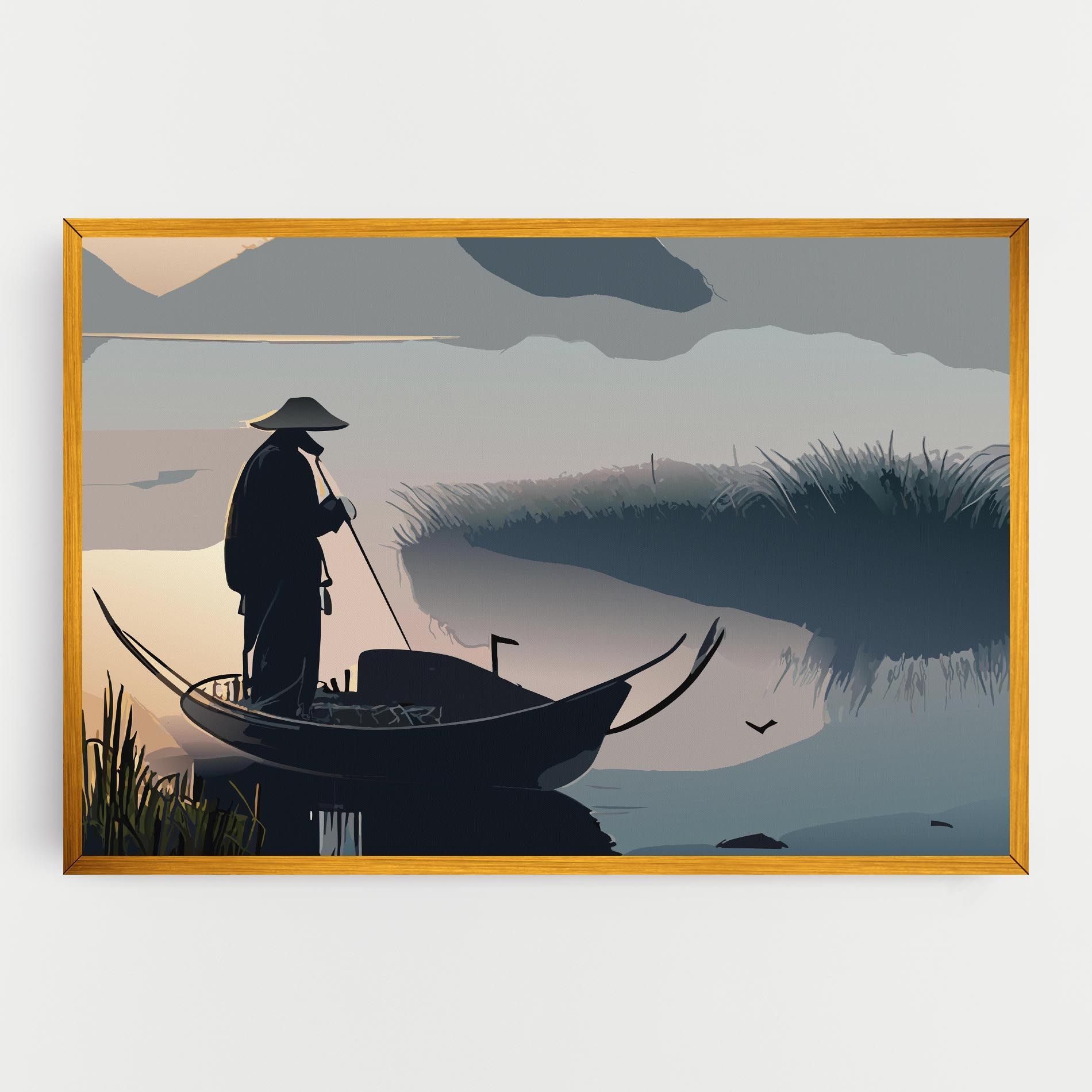 Japan Lake Man mockup 0