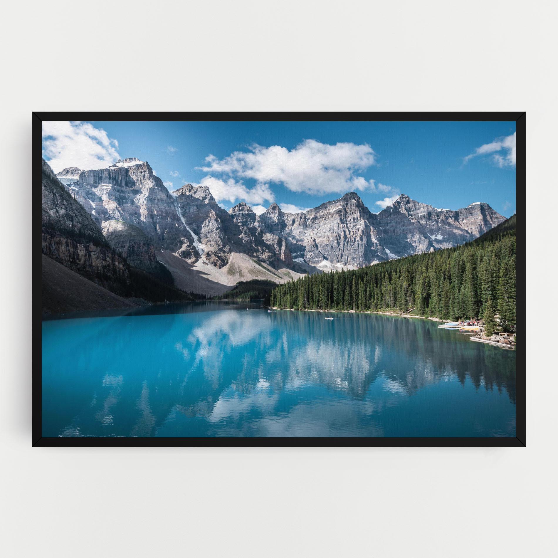 Leinwandbild Beautiful Lake Canada mockup 0