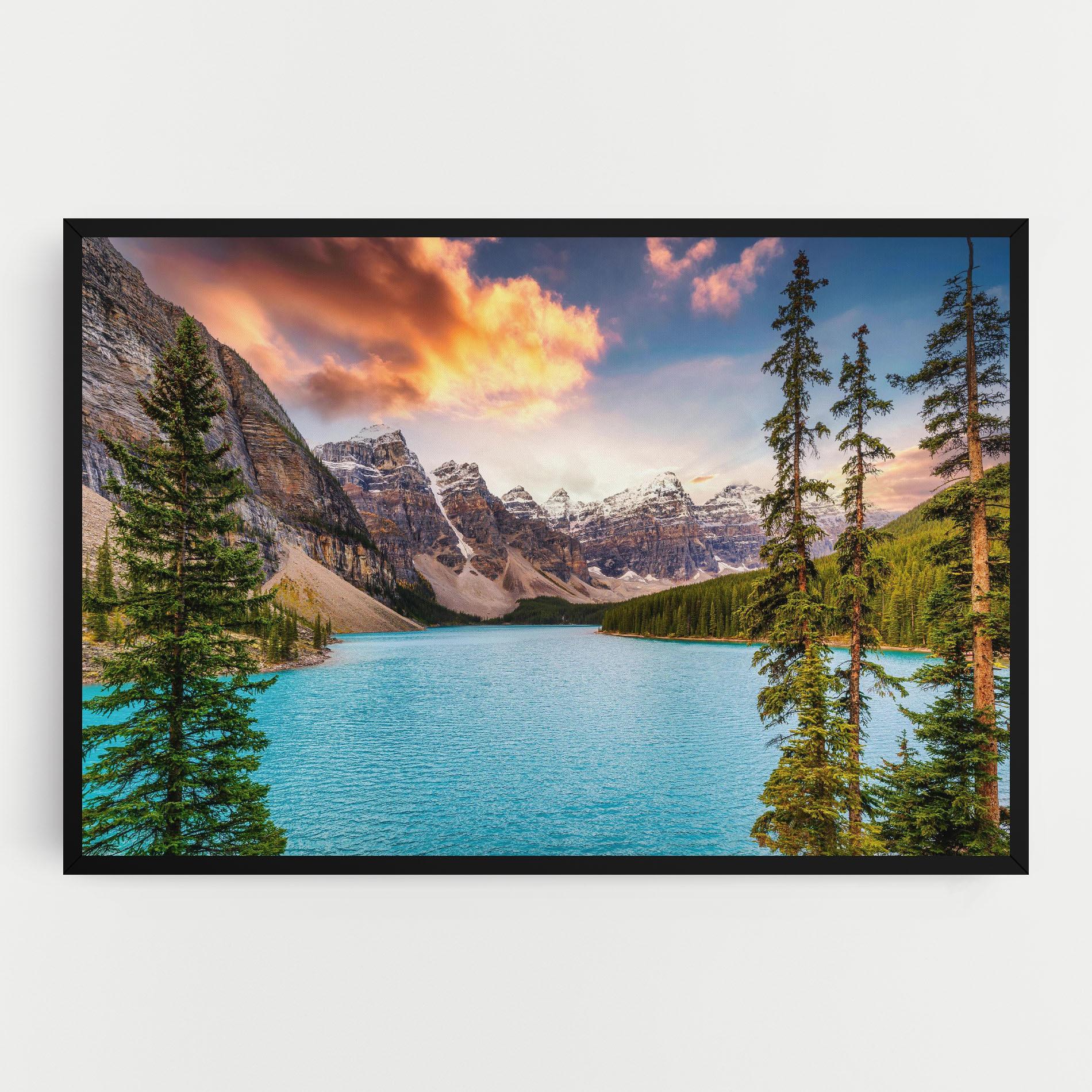 Leinwandbild Blue Magic Lake mockup 0