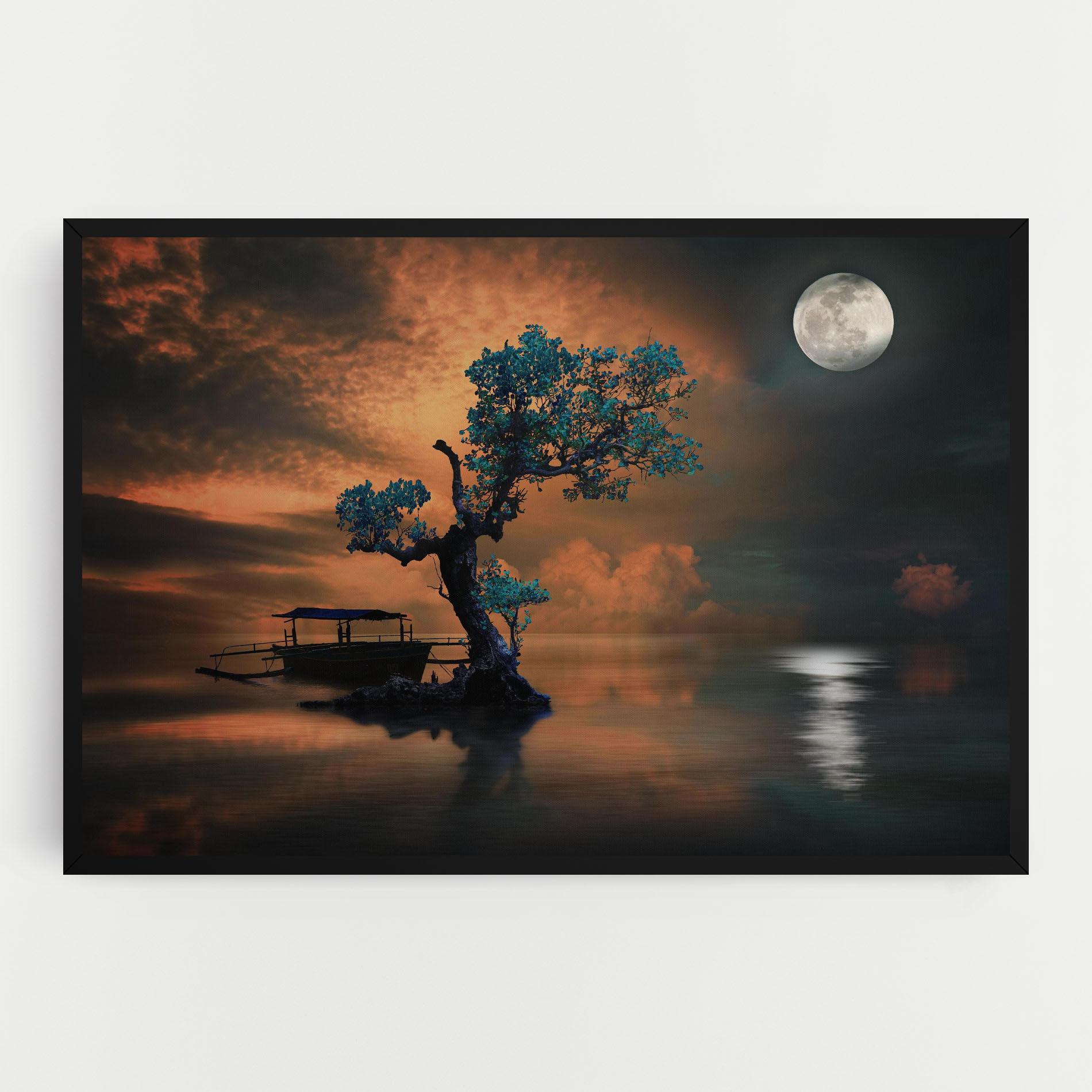 Leinwandbild Blue Tree mockup 0
