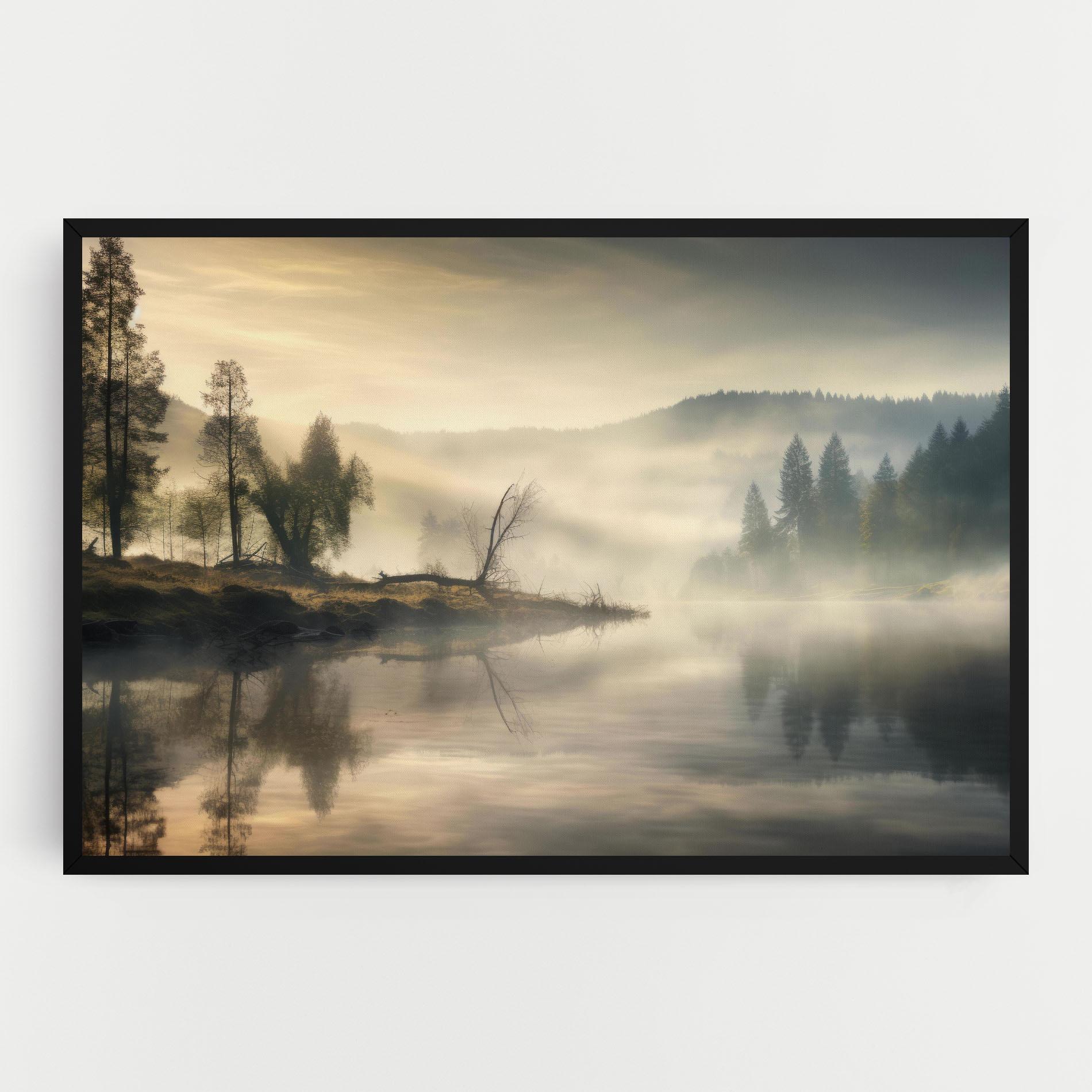 Leinwandbild Foggy Morning mockup 0