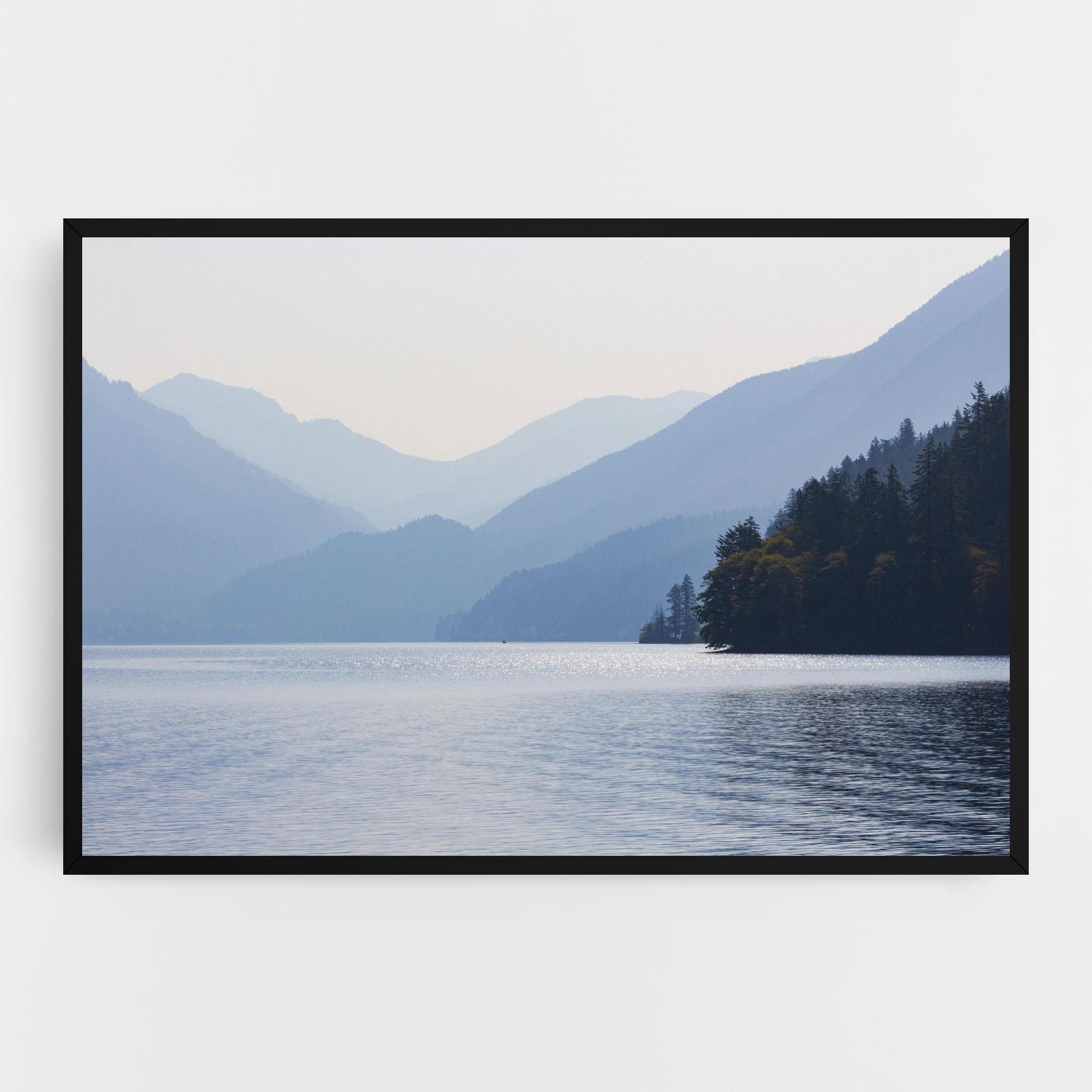 Leinwandbild Grey Lake View mockup 0