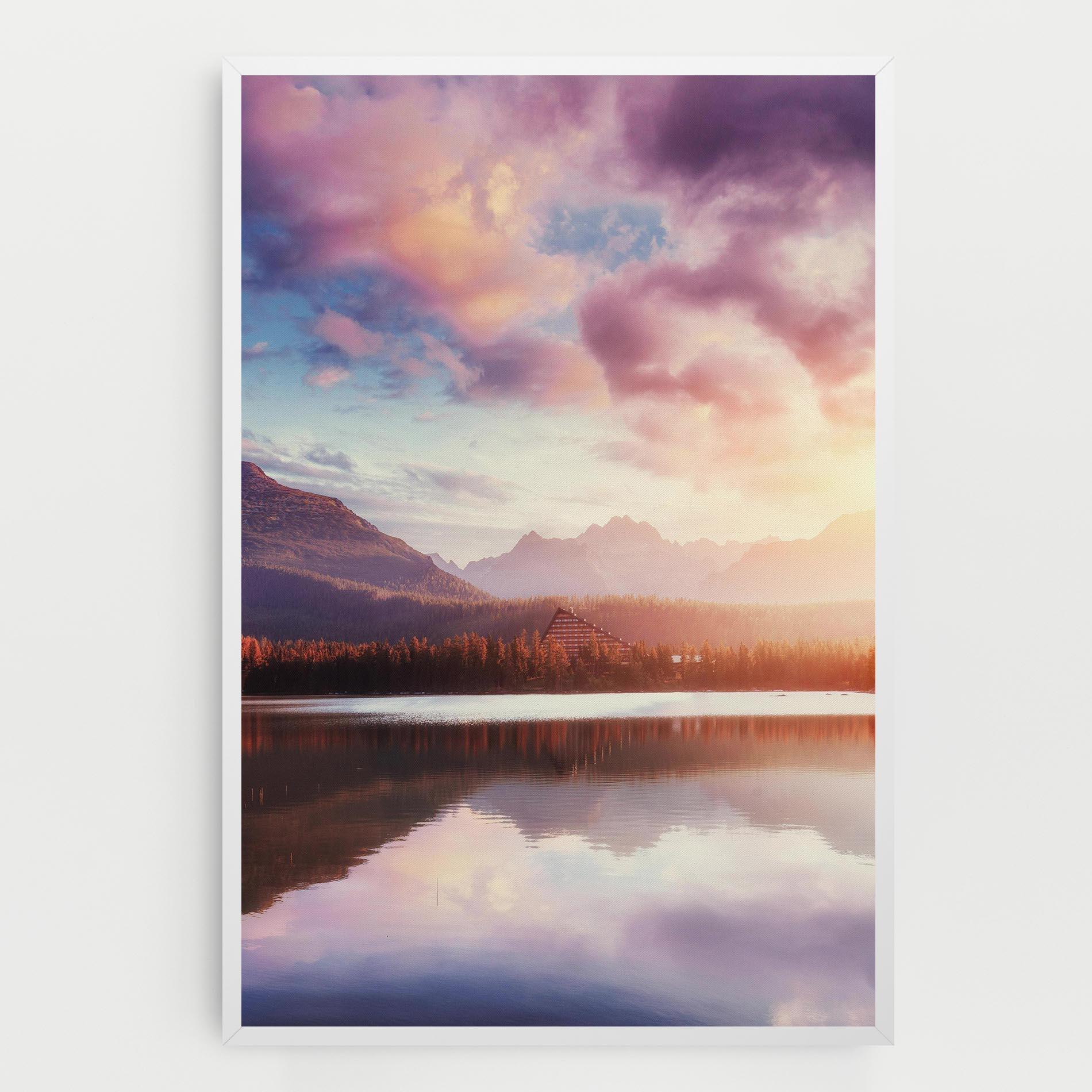 Leinwandbild Orange Lake Light mockup 0