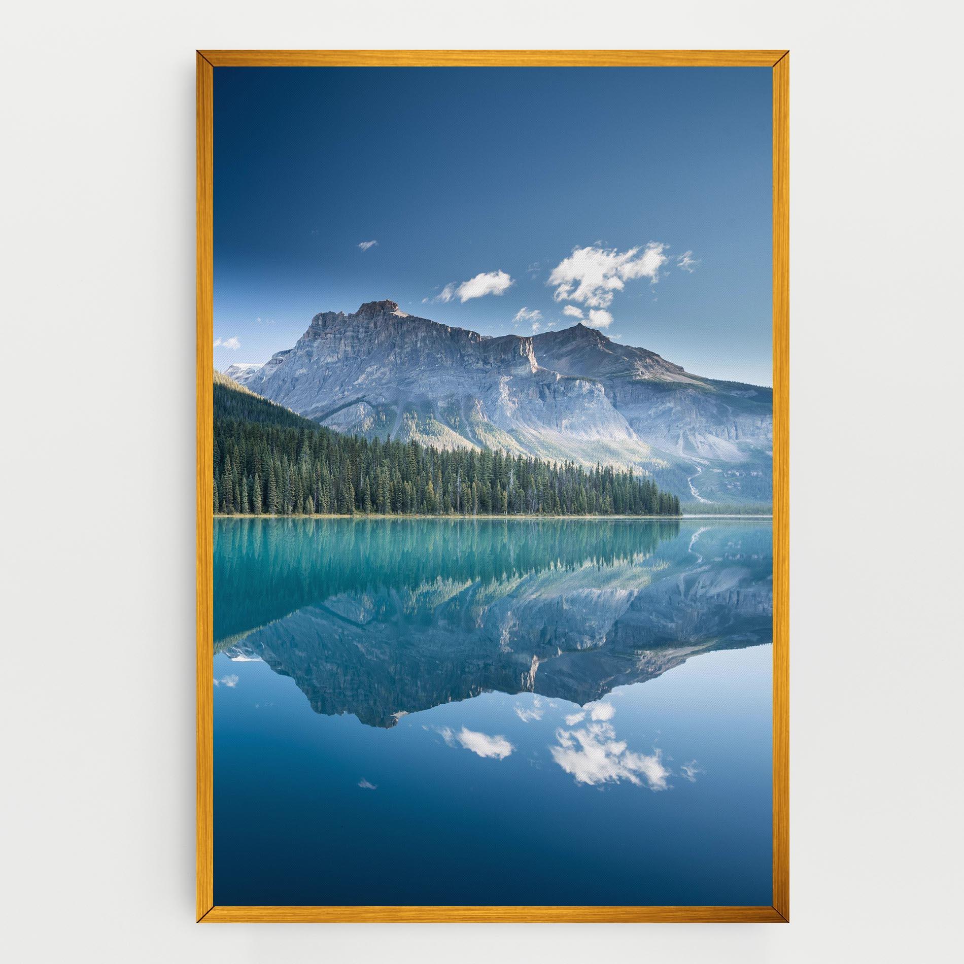 Leinwandbild Blue Mountain Lake mockup 0