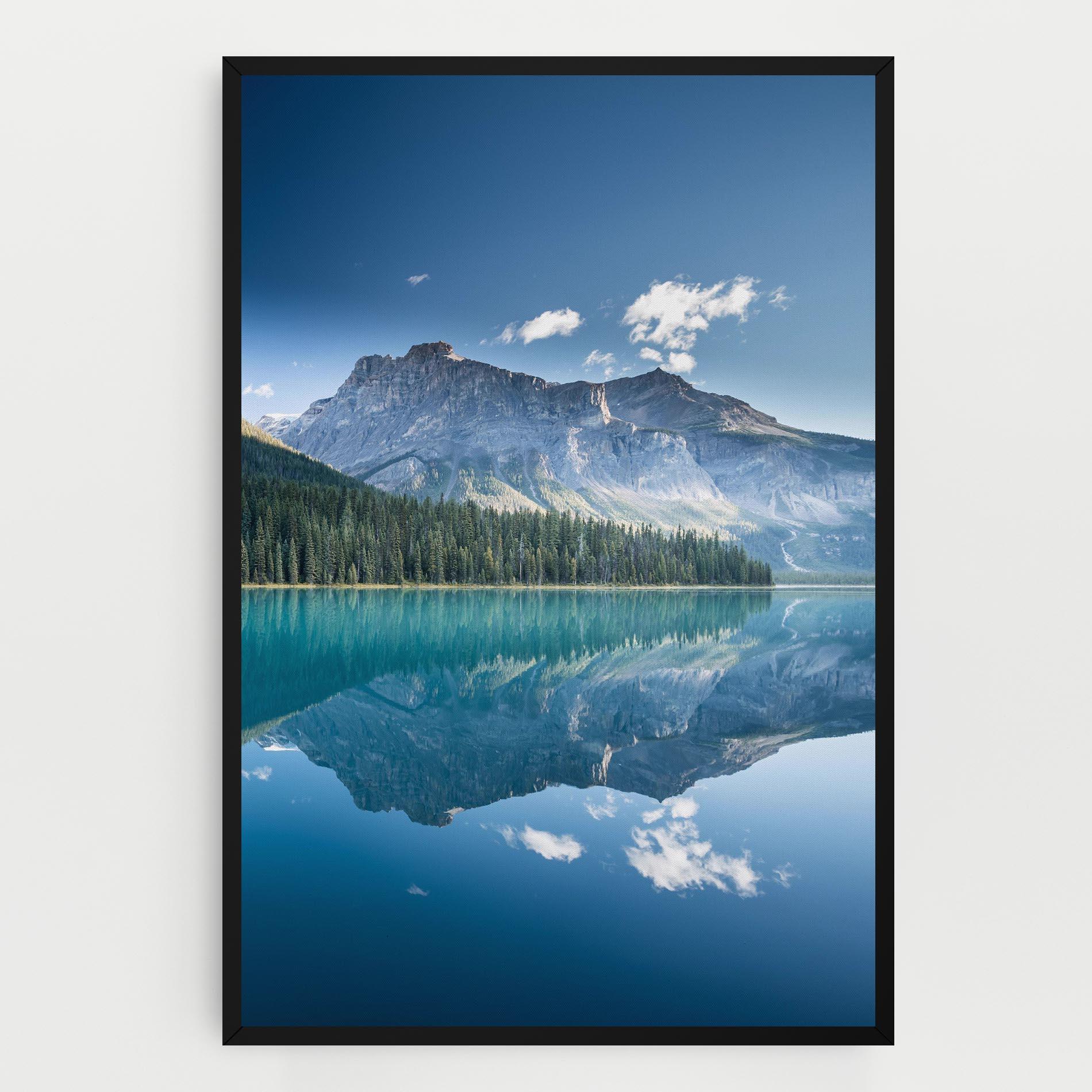 Leinwandbild Blue Mountain Lake mockup 0