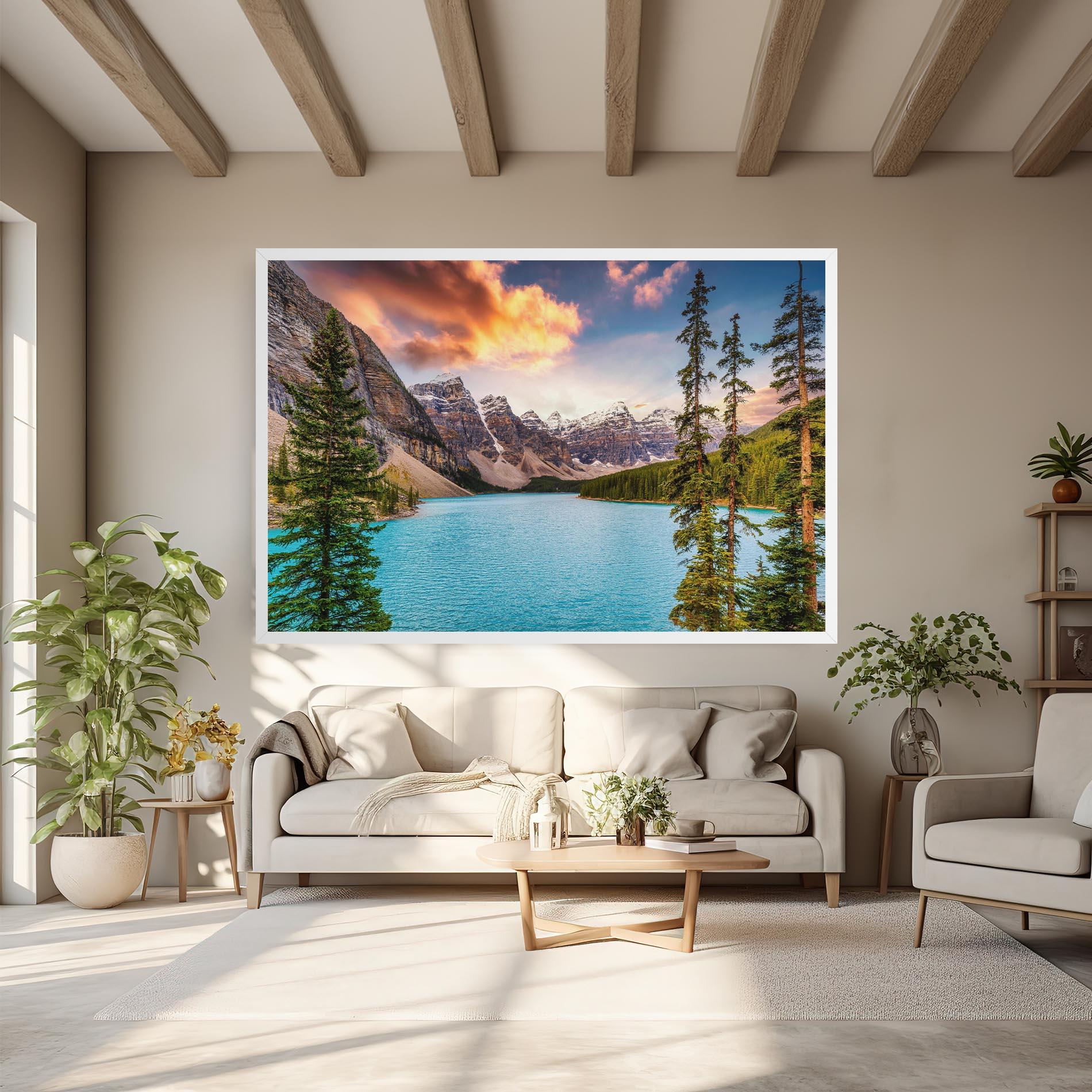 Leinwandbild Blue Magic Lake mockup 6