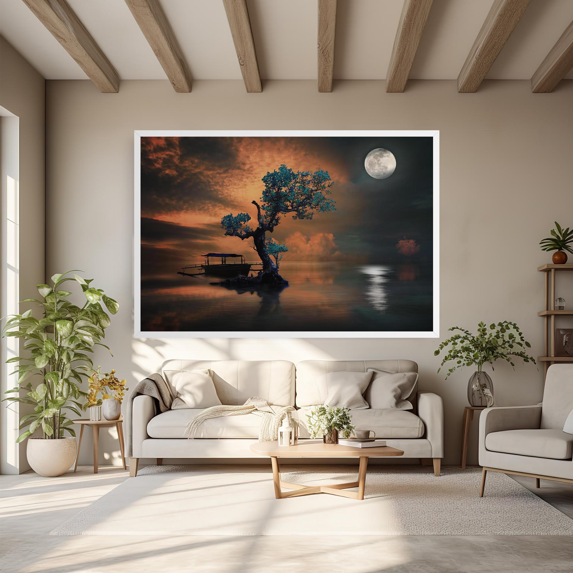 Leinwandbild Blue Tree mockup 6