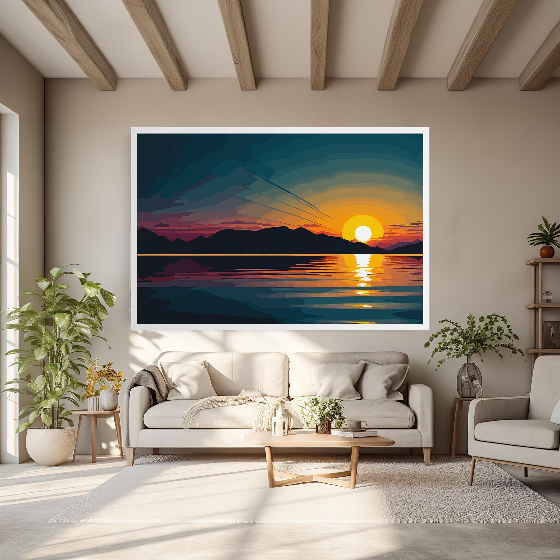 Sunset Art Lake mockup 6