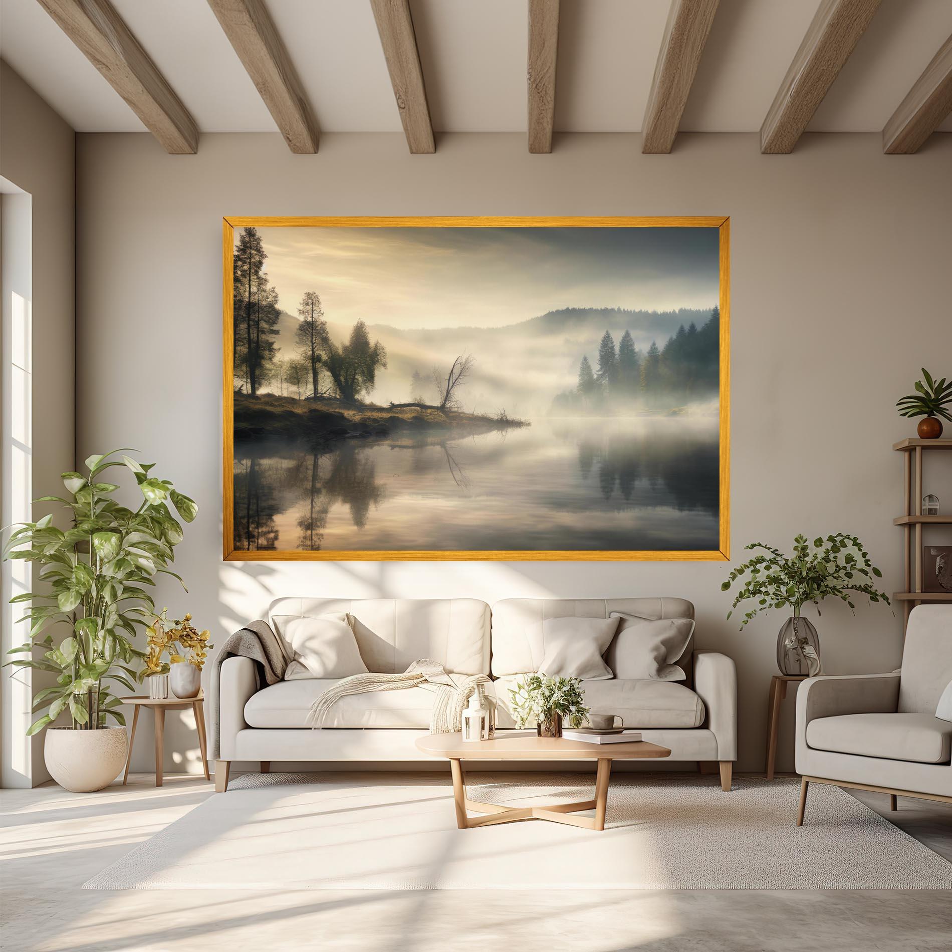 Leinwandbild Foggy Morning mockup 6