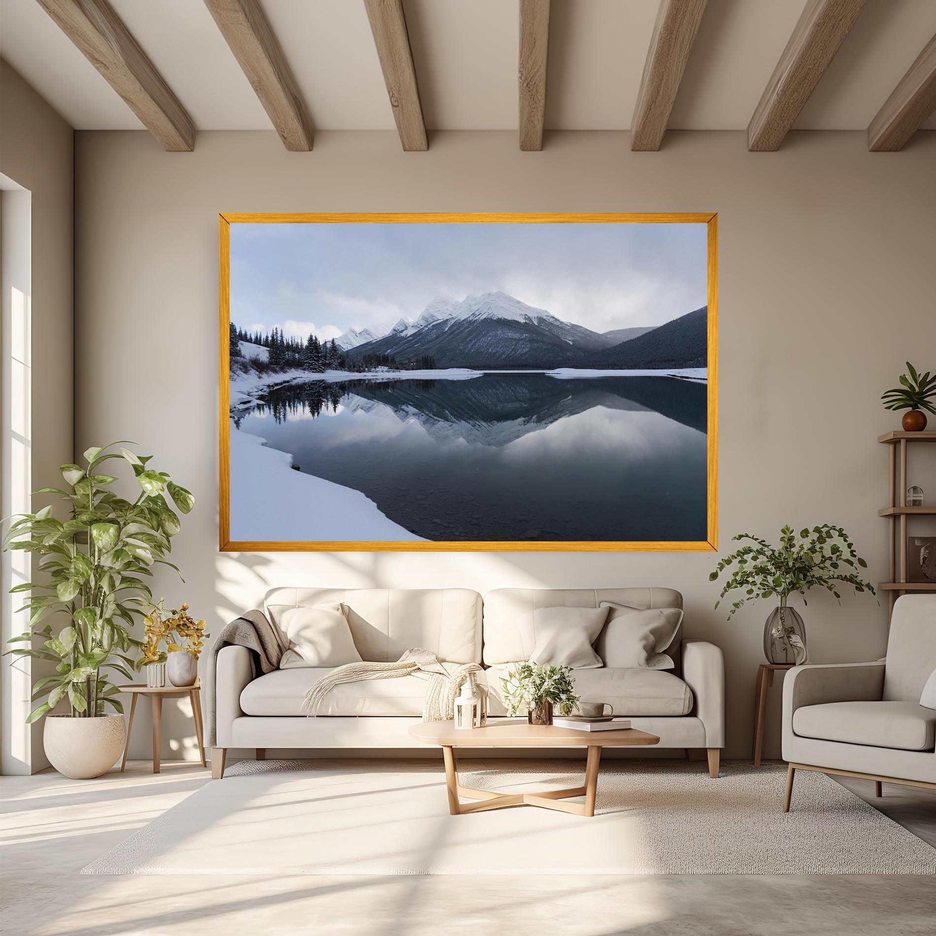 Leinwandbild Grey Lake mockup 6