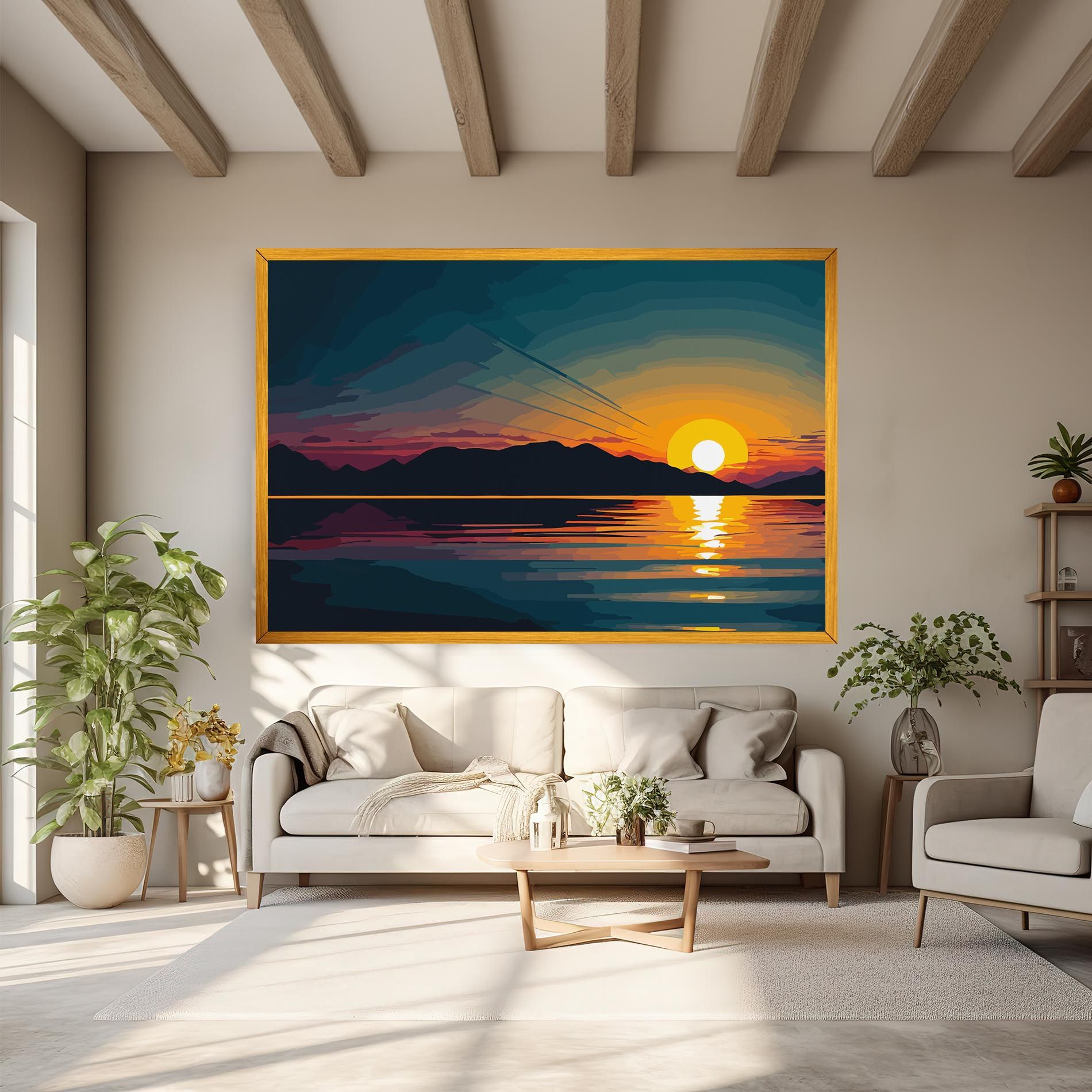 Sunset Art Lake mockup 6