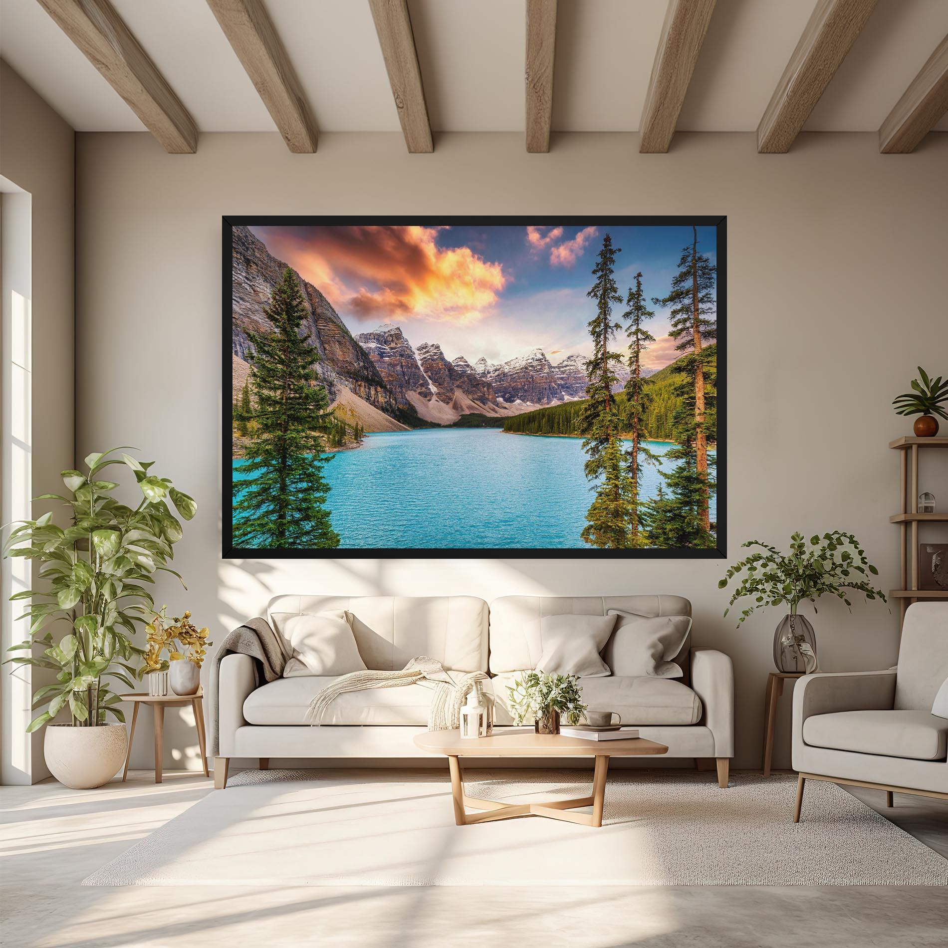 Leinwandbild Blue Magic Lake mockup 6