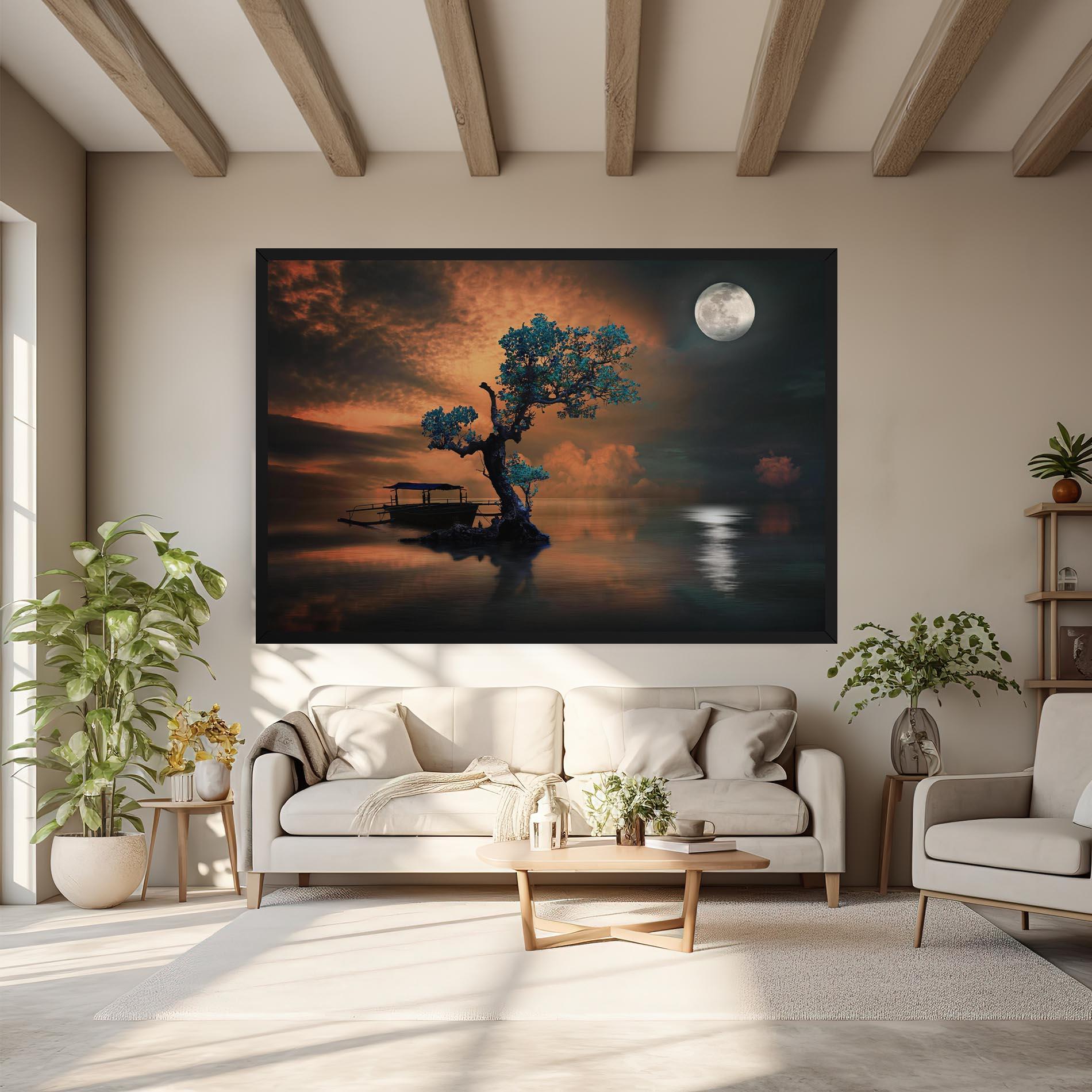 Leinwandbild Blue Tree mockup 6