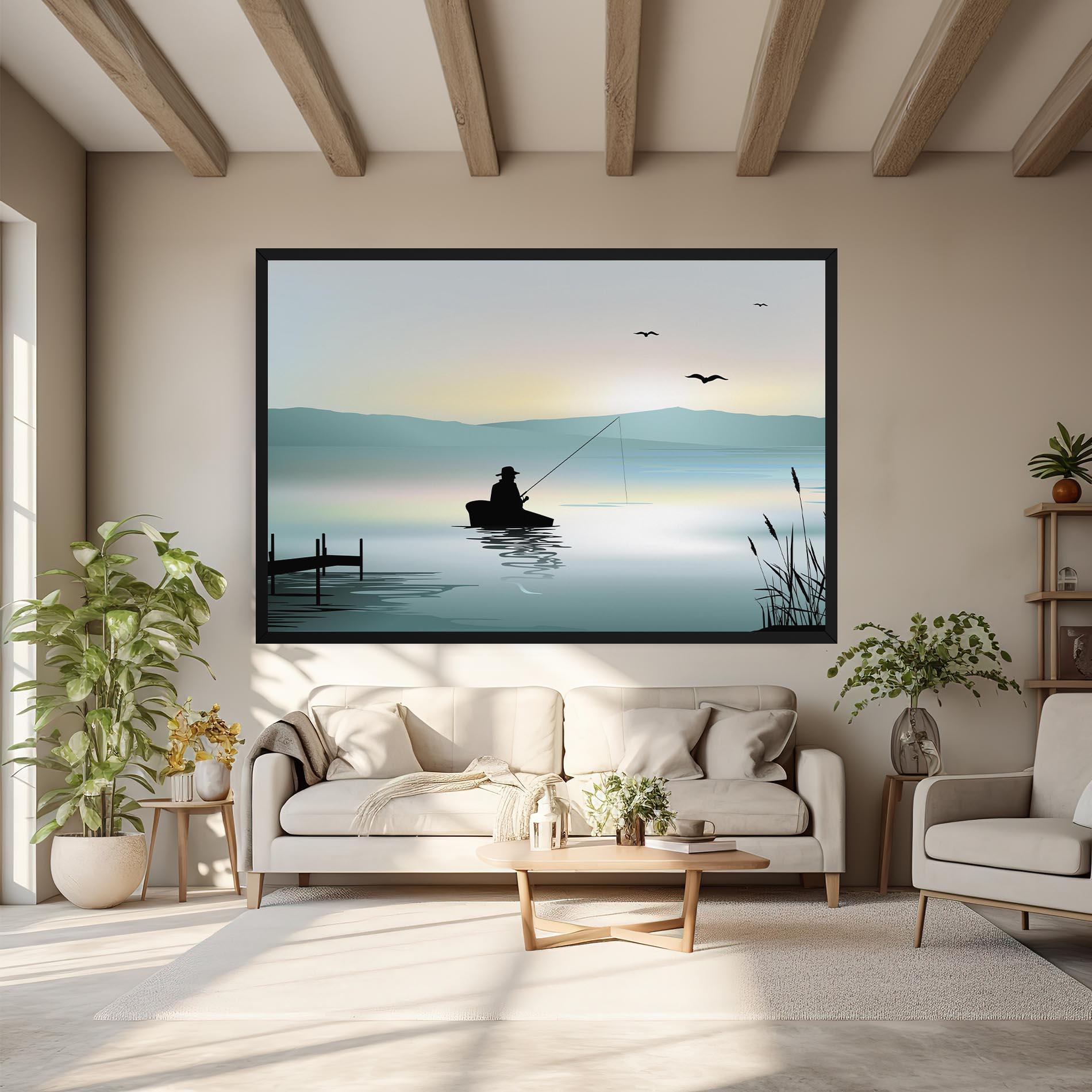 Leinwandbild Fishman Lake View mockup 6