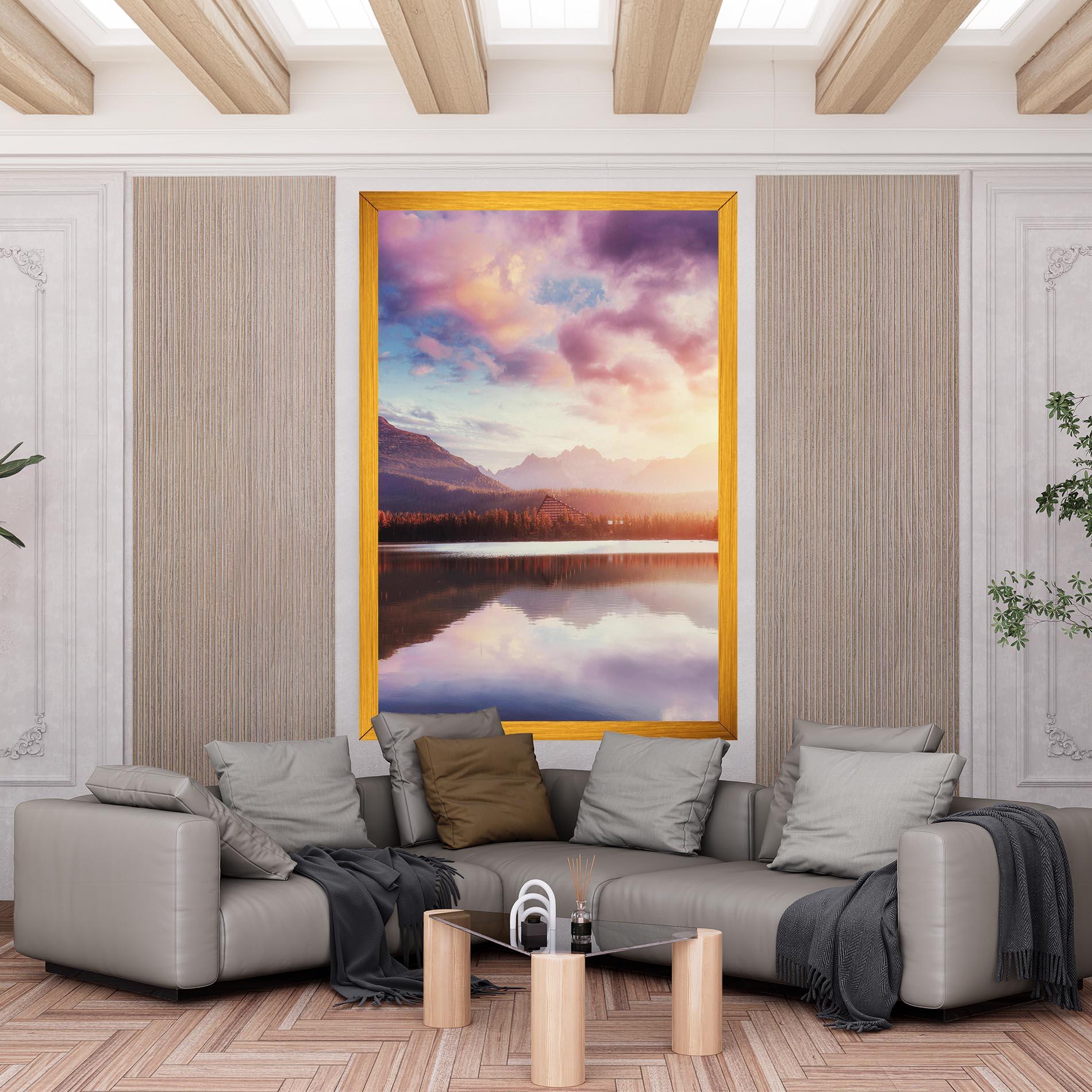 Leinwandbild Orange Lake Light mockup 6