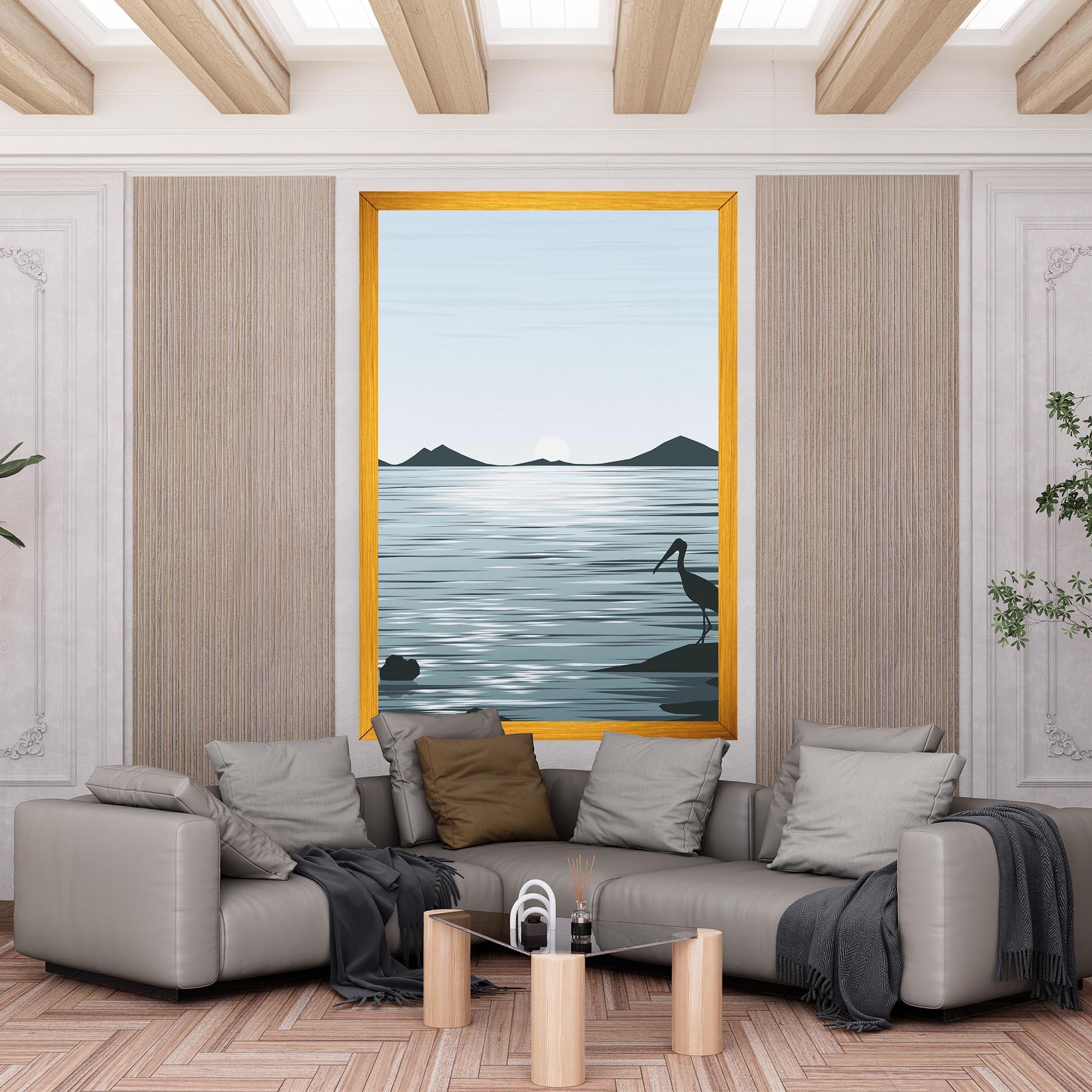 Leinwandbild Sparkling_lake_view mockup 6