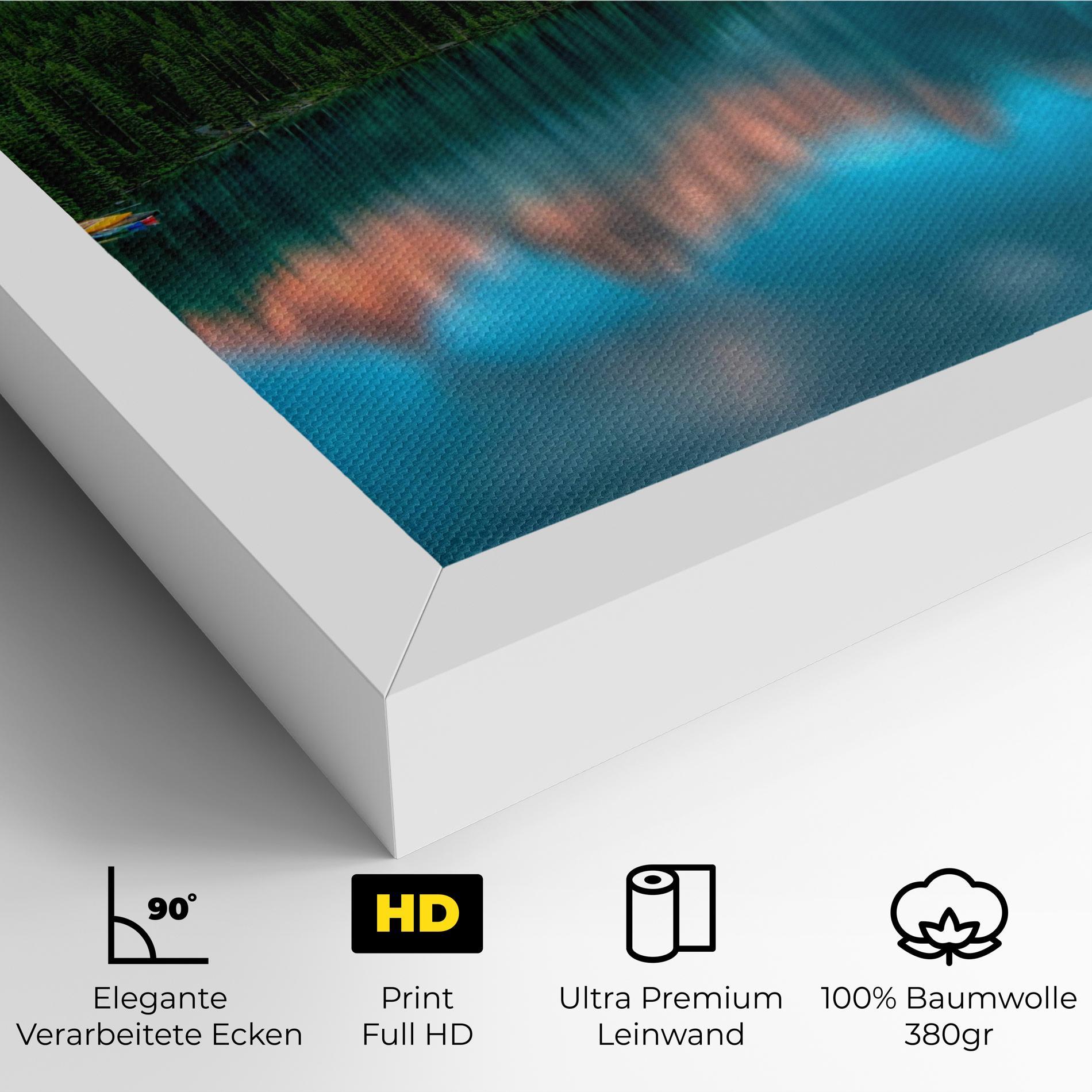 Leinwandbild Beautiful Blue Lake mockup 4