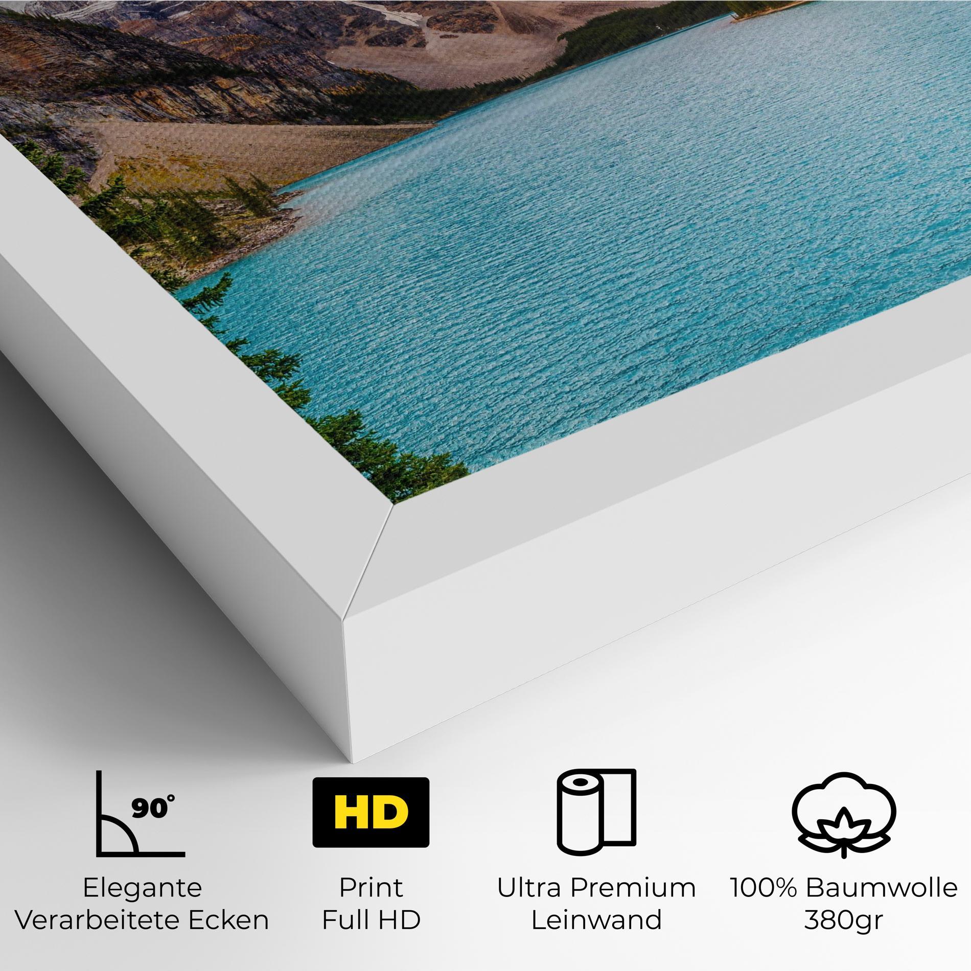 Leinwandbild Blue Magic Lake mockup 4