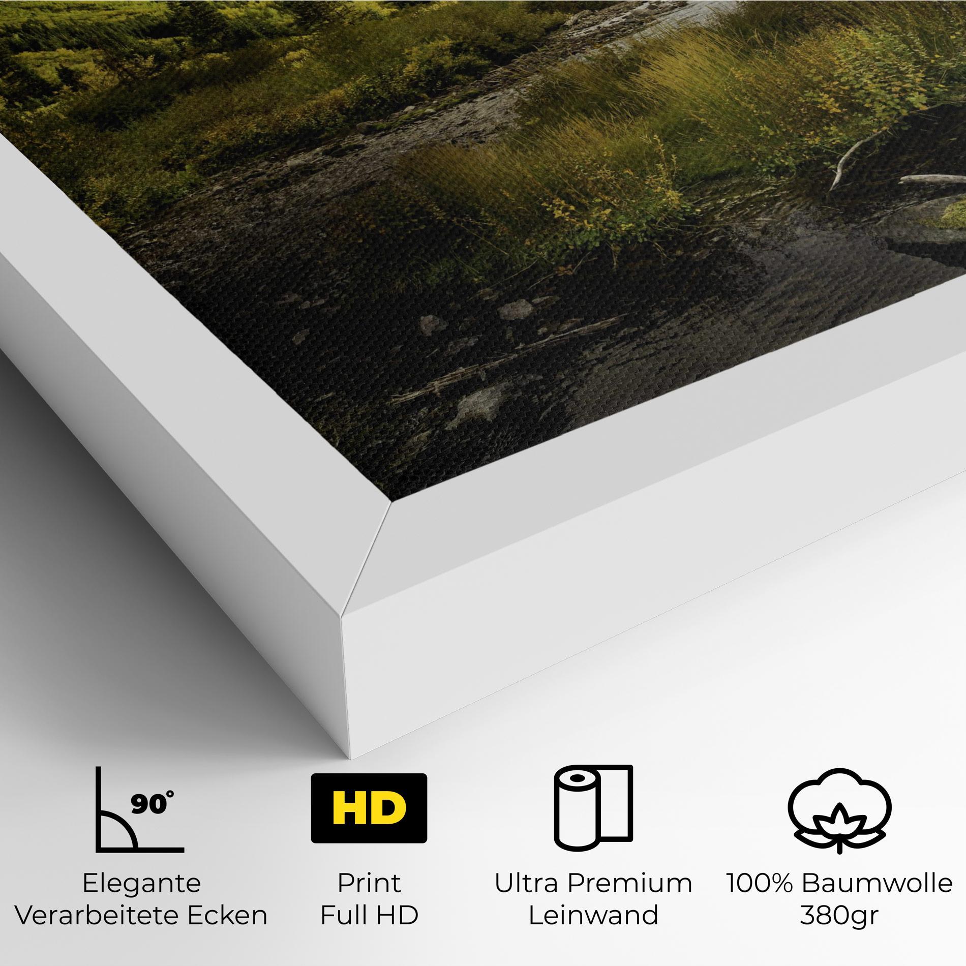 Leinwandbild Cloudy Lake mockup 4