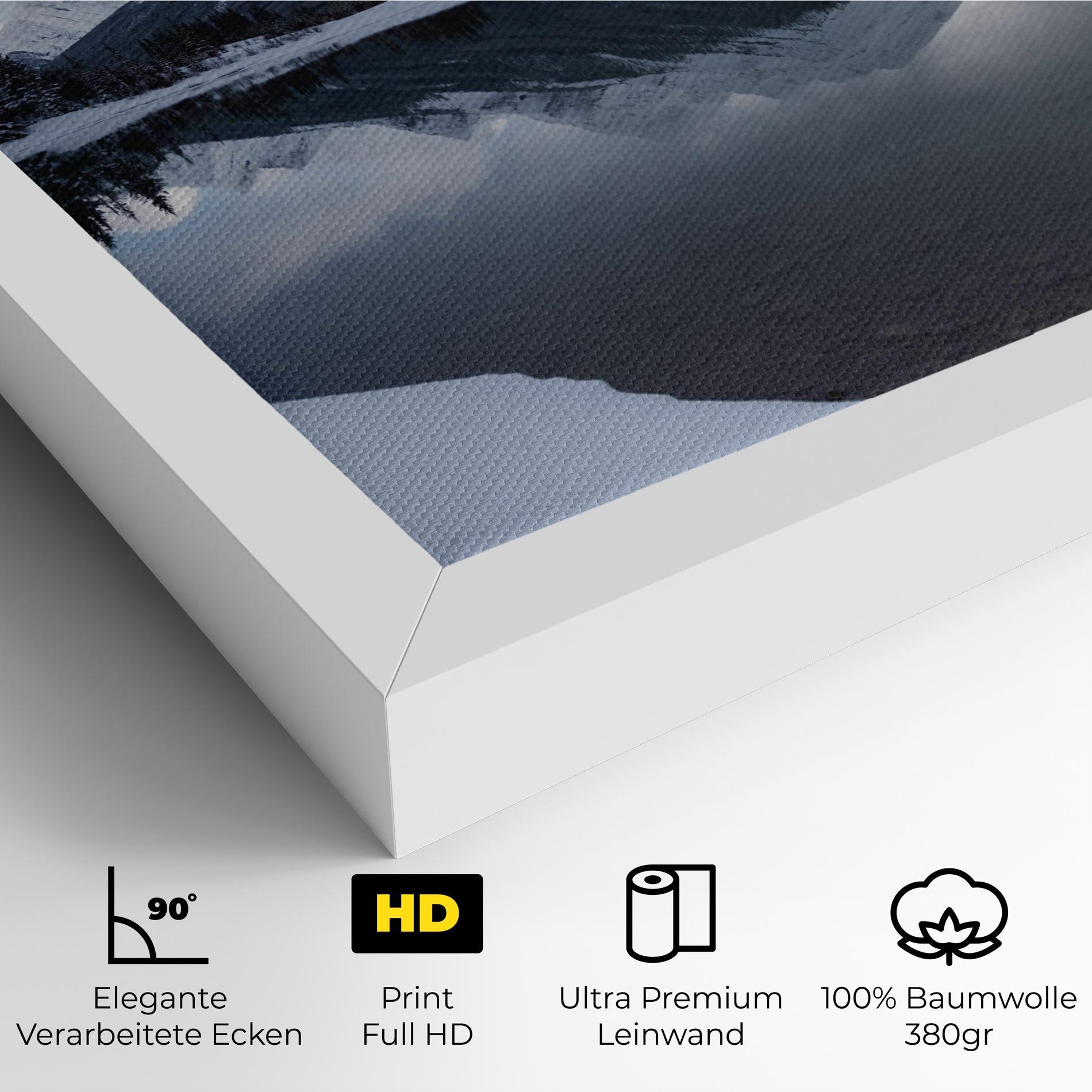 Leinwandbild Grey Lake mockup 4