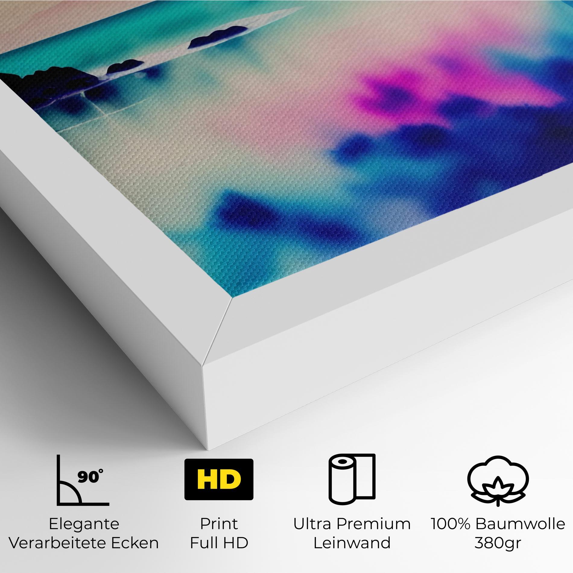 Leinwandbild Lake Painting mockup 4