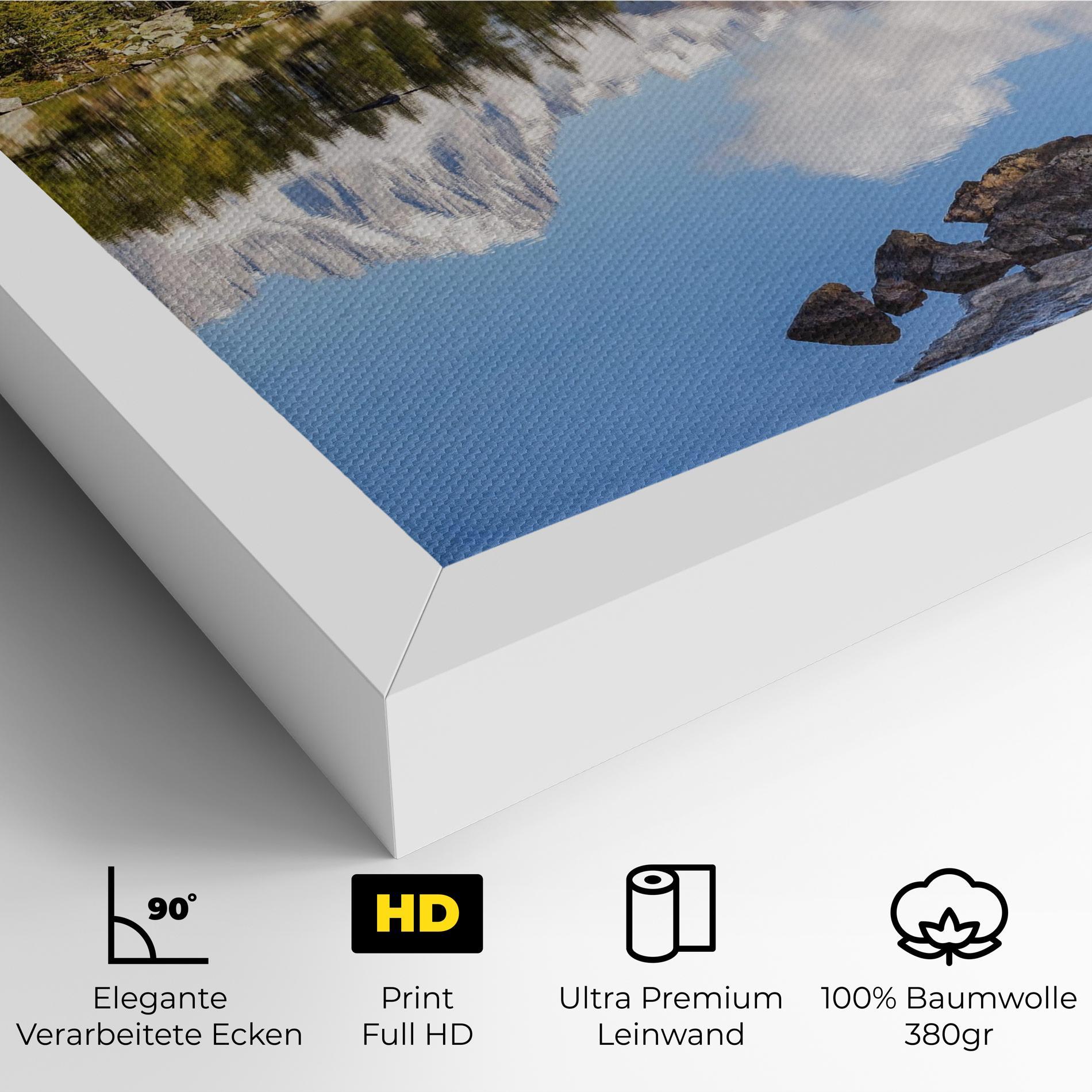 Leinwandbild Mountain Reflection mockup 4