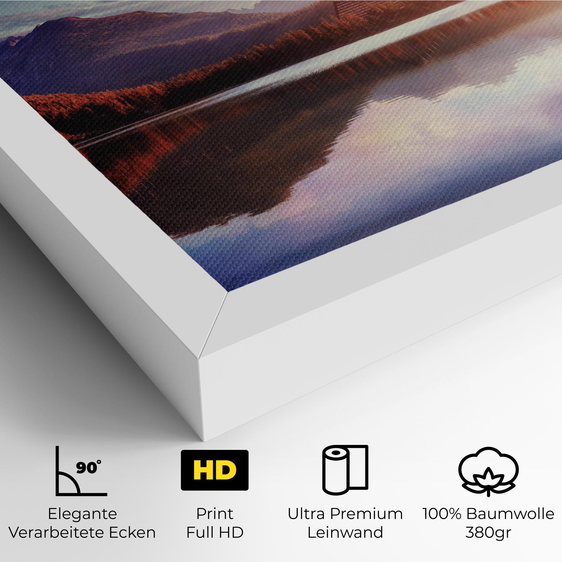 Leinwandbild Orange Lake Light mockup 4