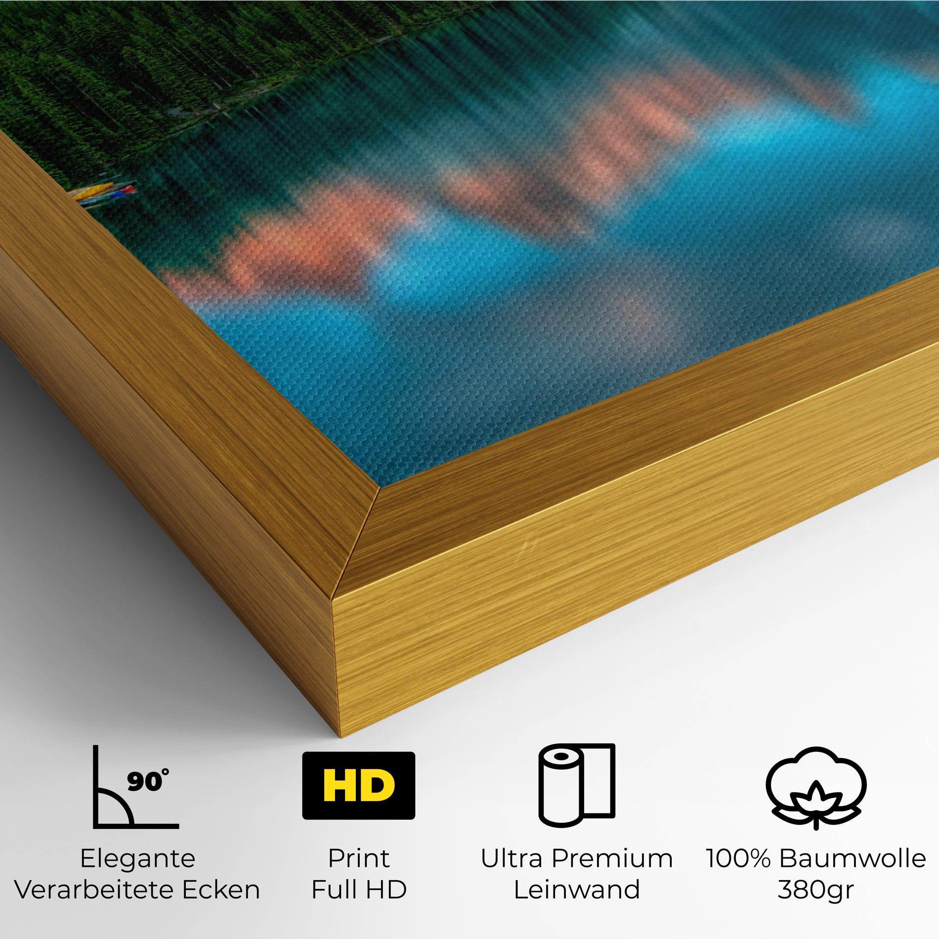 Leinwandbild Beautiful Blue Lake mockup 4