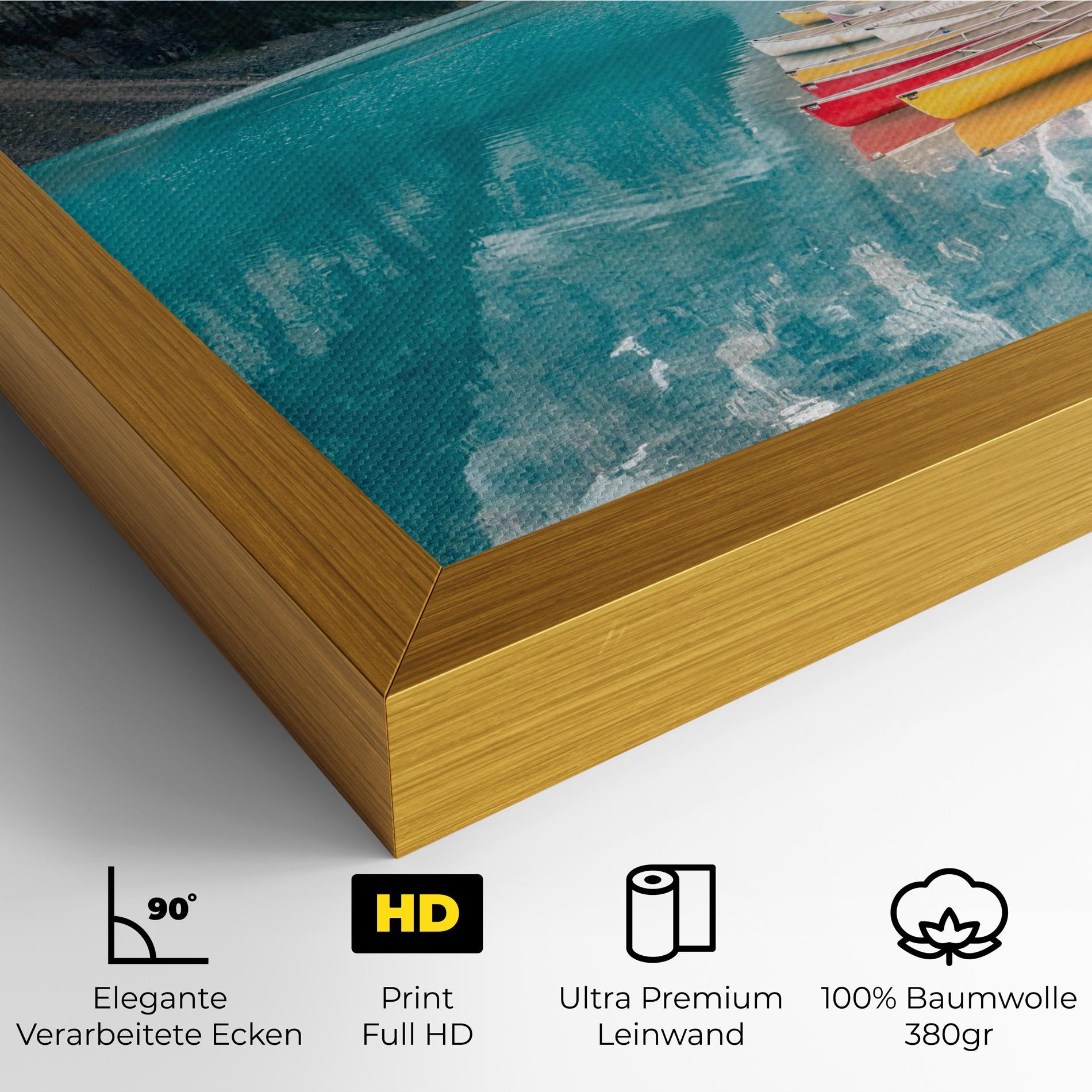 Leinwandbild Beautiful Moraine Lake mockup 4