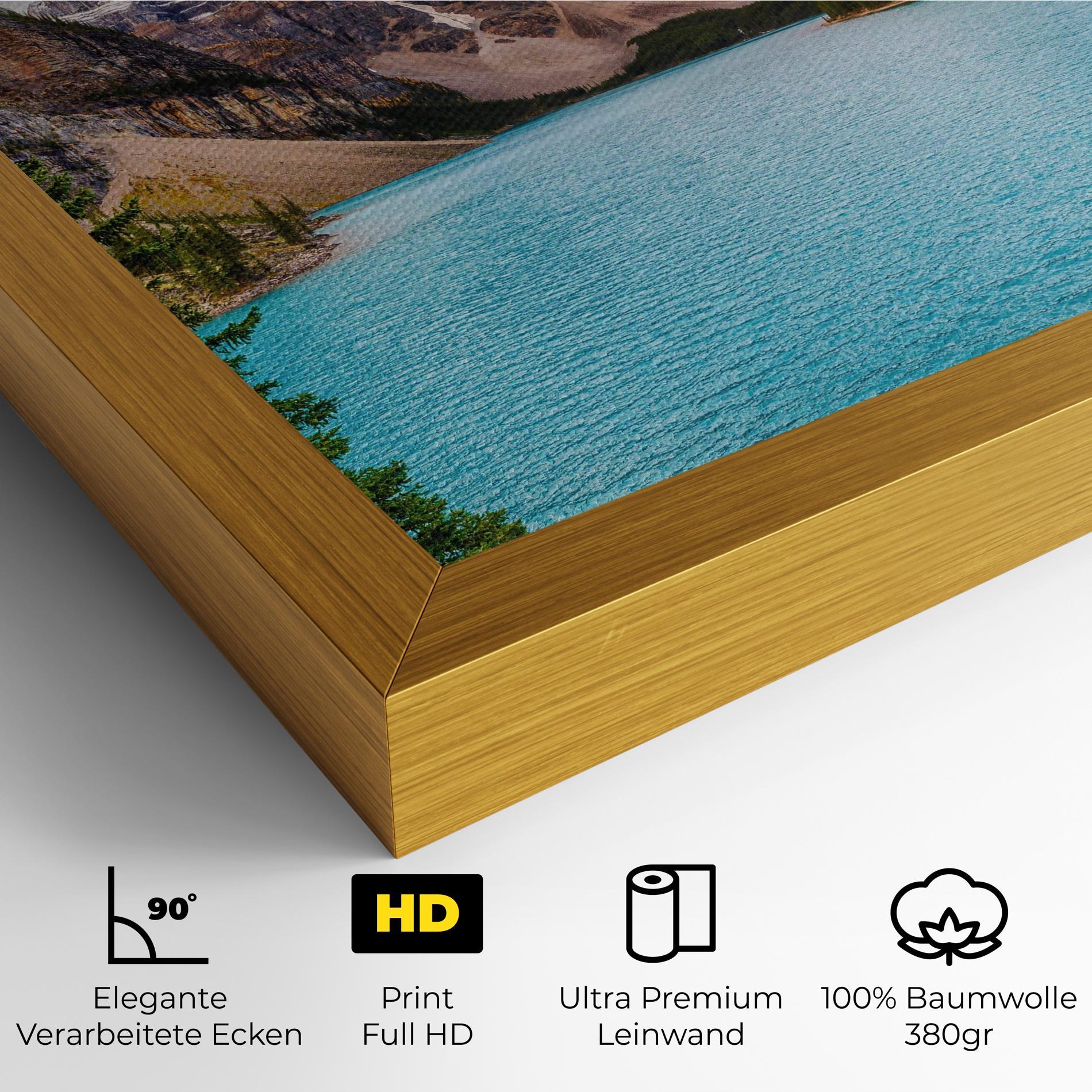 Leinwandbild Blue Magic Lake mockup 4