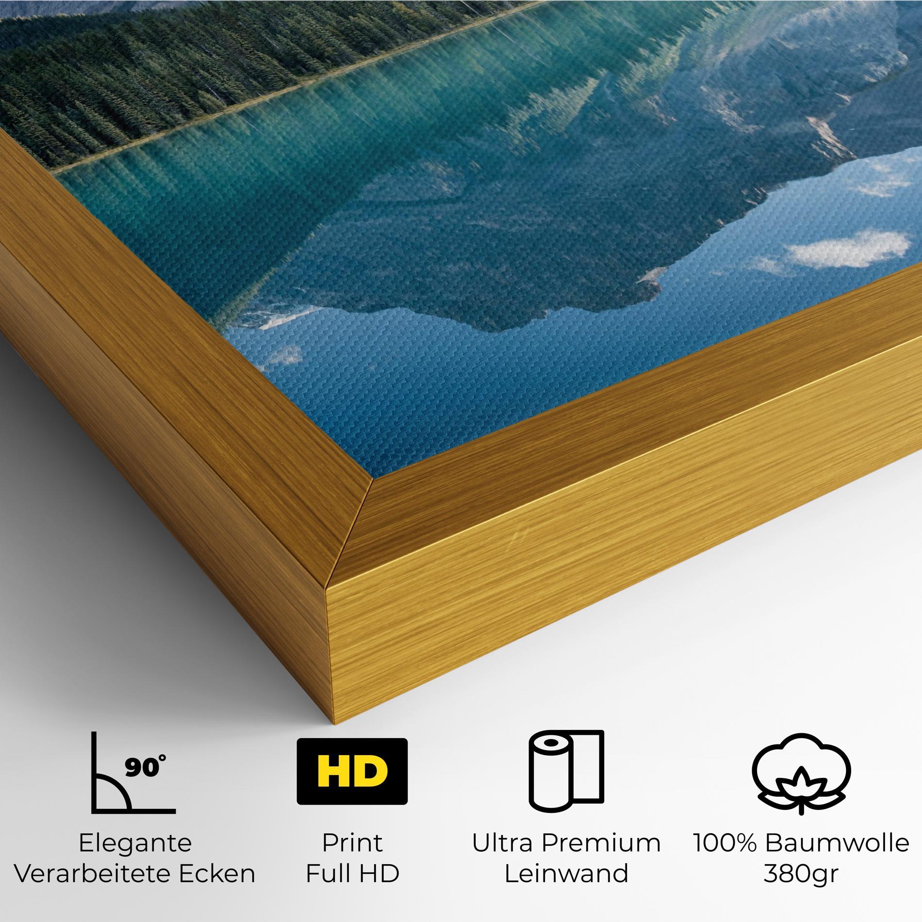 Leinwandbild Blue Mountain Lake mockup 4