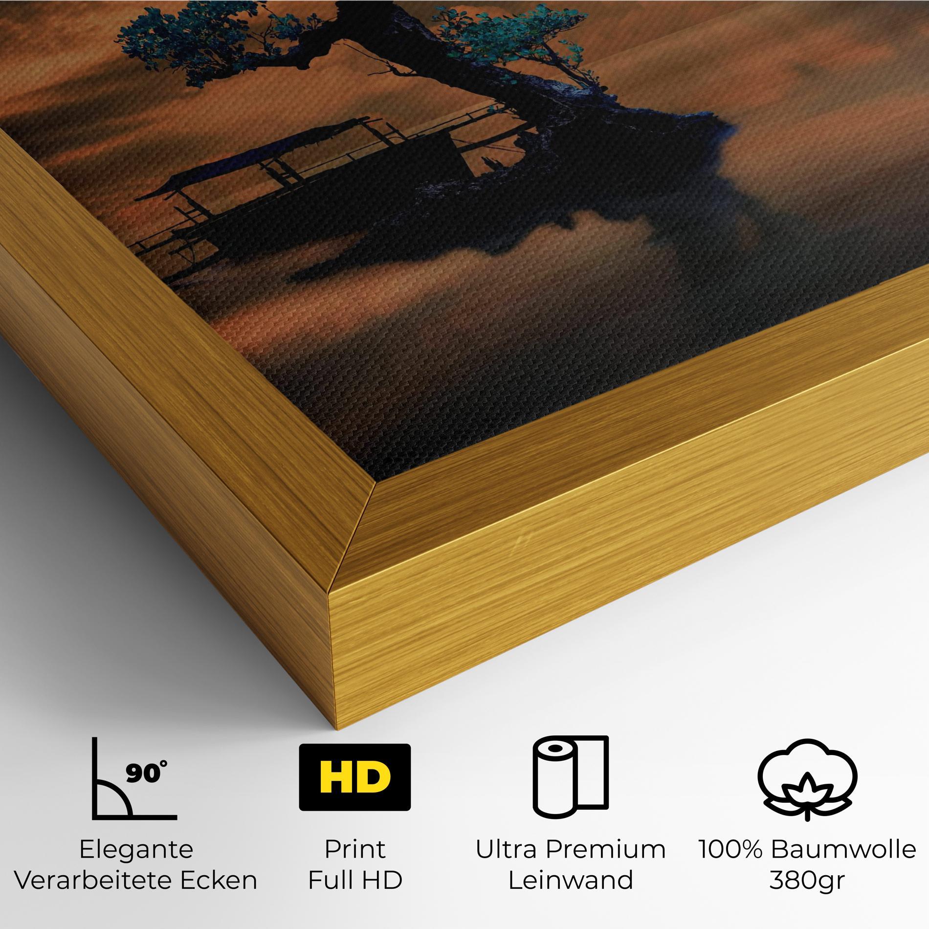 Leinwandbild Blue Tree mockup 4